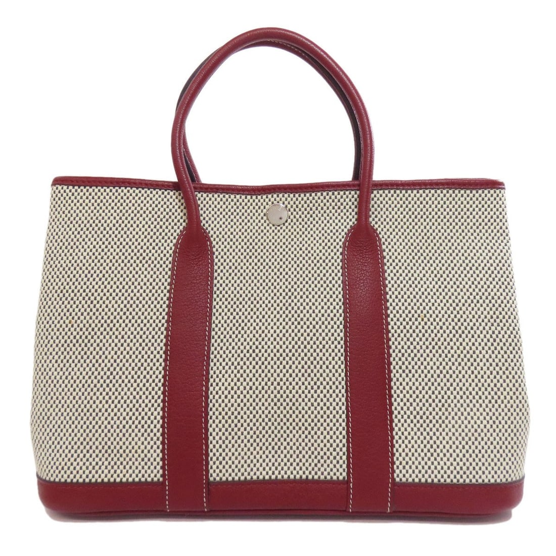 Canvas HERMES Garden party TPM Handbag: Canvas HERMES Garden party TPM Handbag This listing features Canvas HERMES Garden party TPM Handbag. Item specifics are provided below. Item Specifics: Brand: HERMES Style: Handbag Exterior Material: