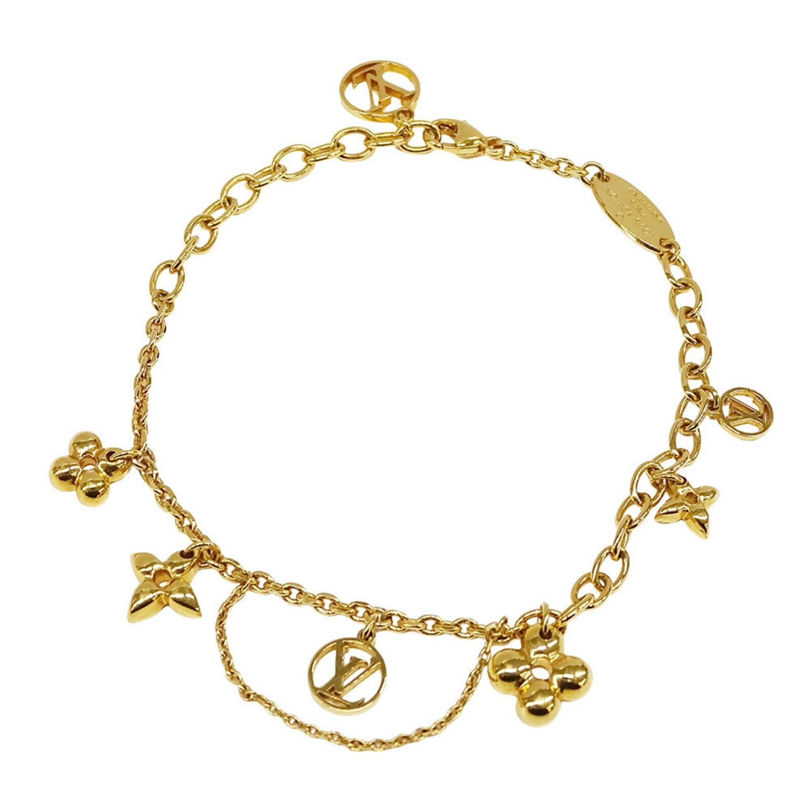 Plating Louis Vuitton Charm Bracelet Gold: Plating Louis Vuitton Charm Bracelet Gold This listing features Plating Louis Vuitton Charm Bracelet Gold. Item specifics are provided below. Item Specifics: Brand: Louis Vuitton Type: Charm Bracelet
