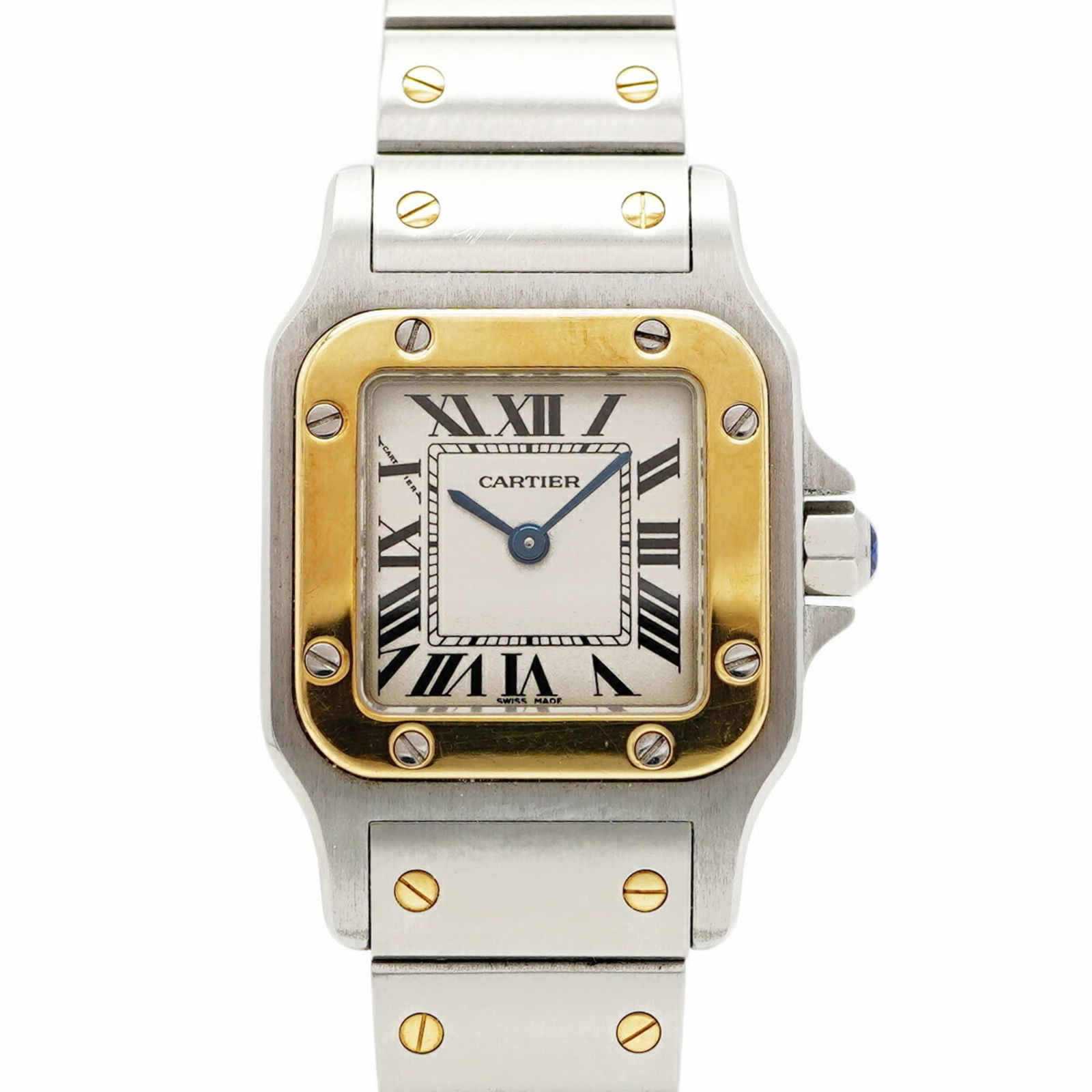 Wristwatch Cartier: Wristwatch Cartier This listing features Wristwatch Cartier. Item specifics are provided below. Item Specifics: Brand: Cartier Type: Wristwatch Gender: Women Material (Band): Stainless Steel, Yellow G