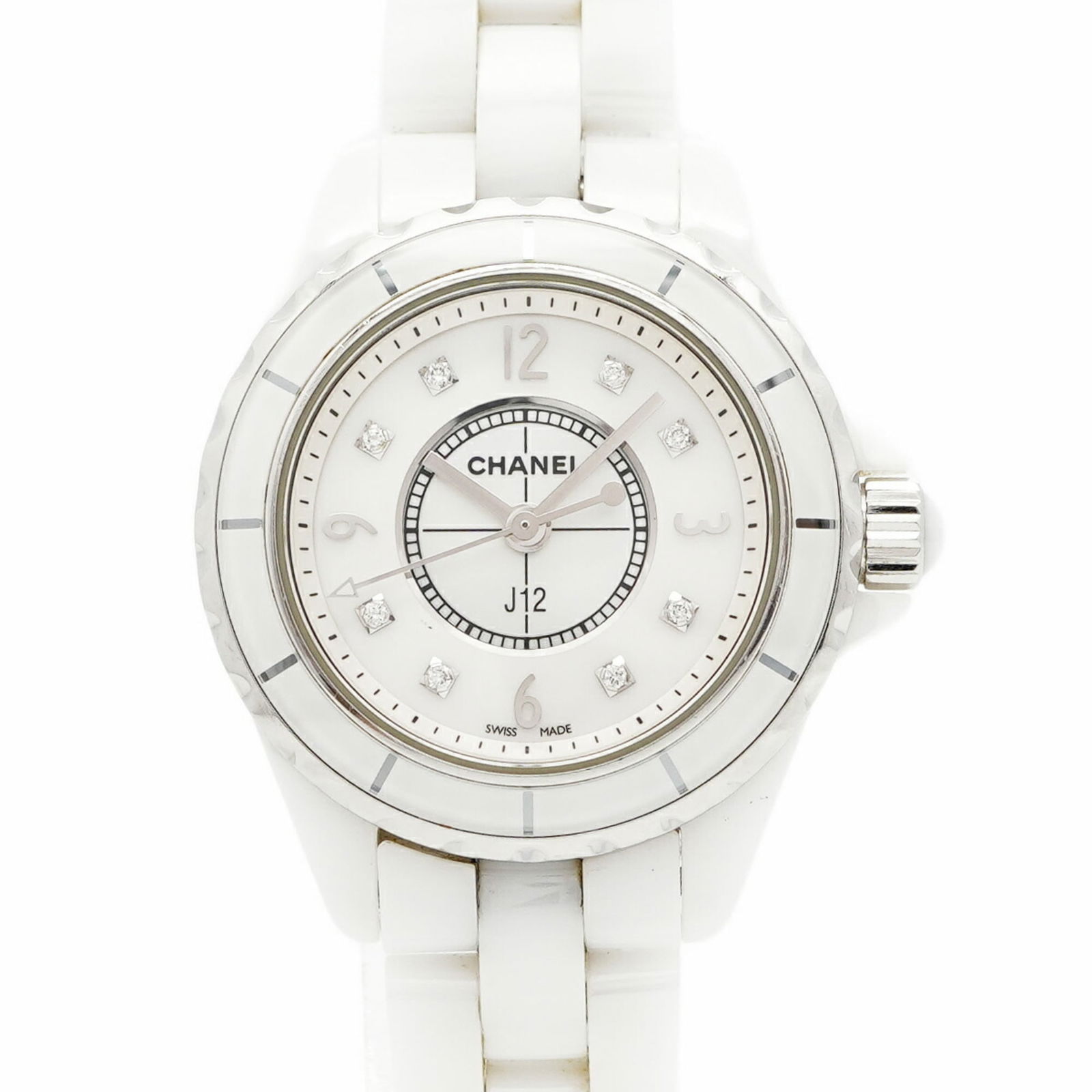 Wristwatch Chanel: Wristwatch Chanel This listing features Wristwatch Chanel. Item specifics are provided below. Item Specifics: Brand: Chanel Type: Wristwatch Gender: Women Material (Band): Ceramic Color (Dial): White