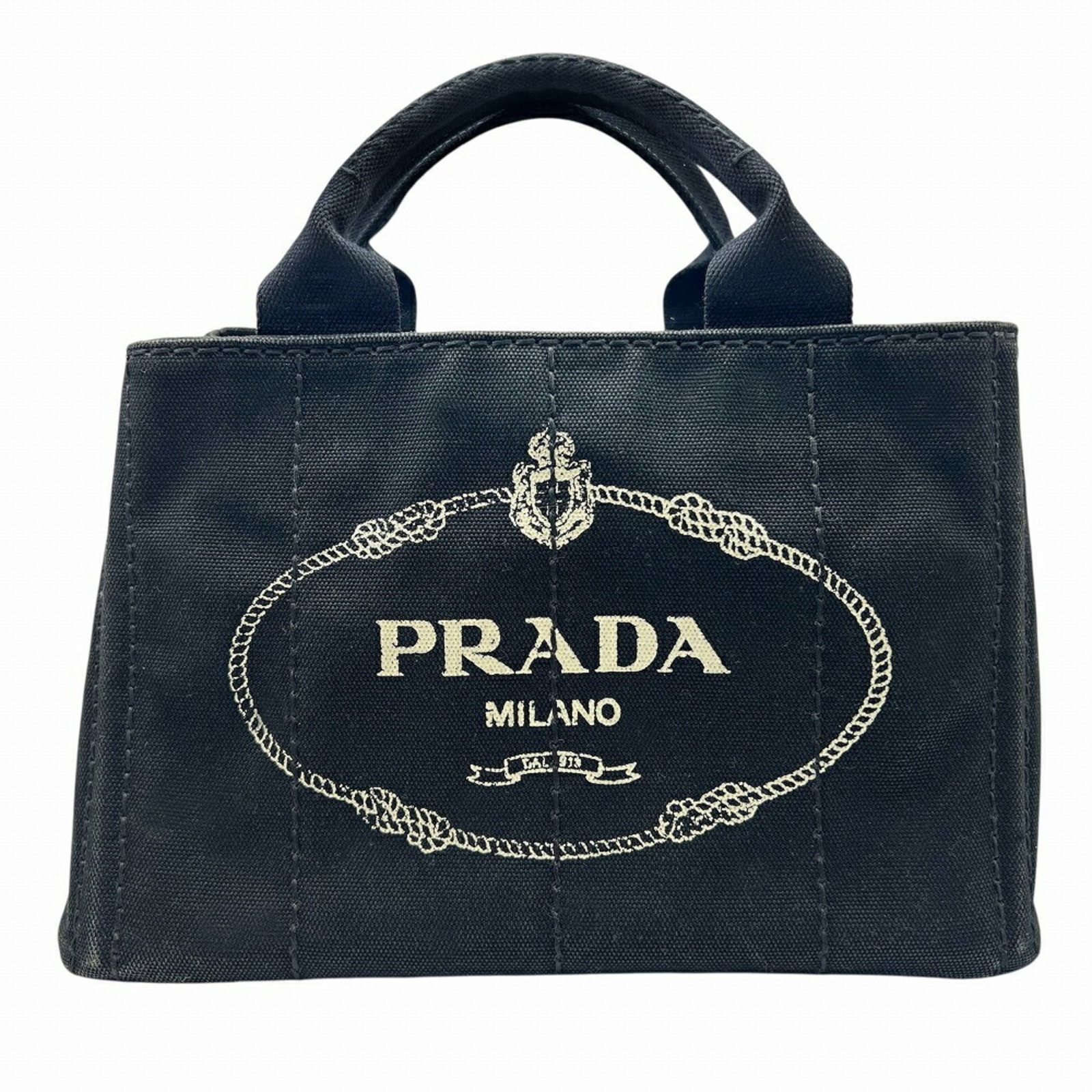 Canvas Prada Handbag: Canvas Prada Handbag This listing features Canvas Prada Handbag. Item specifics are provided below. Item Specifics: Brand: Prada Type: Handbag Material: Canvas Color: Black Gender: Men,Women Size