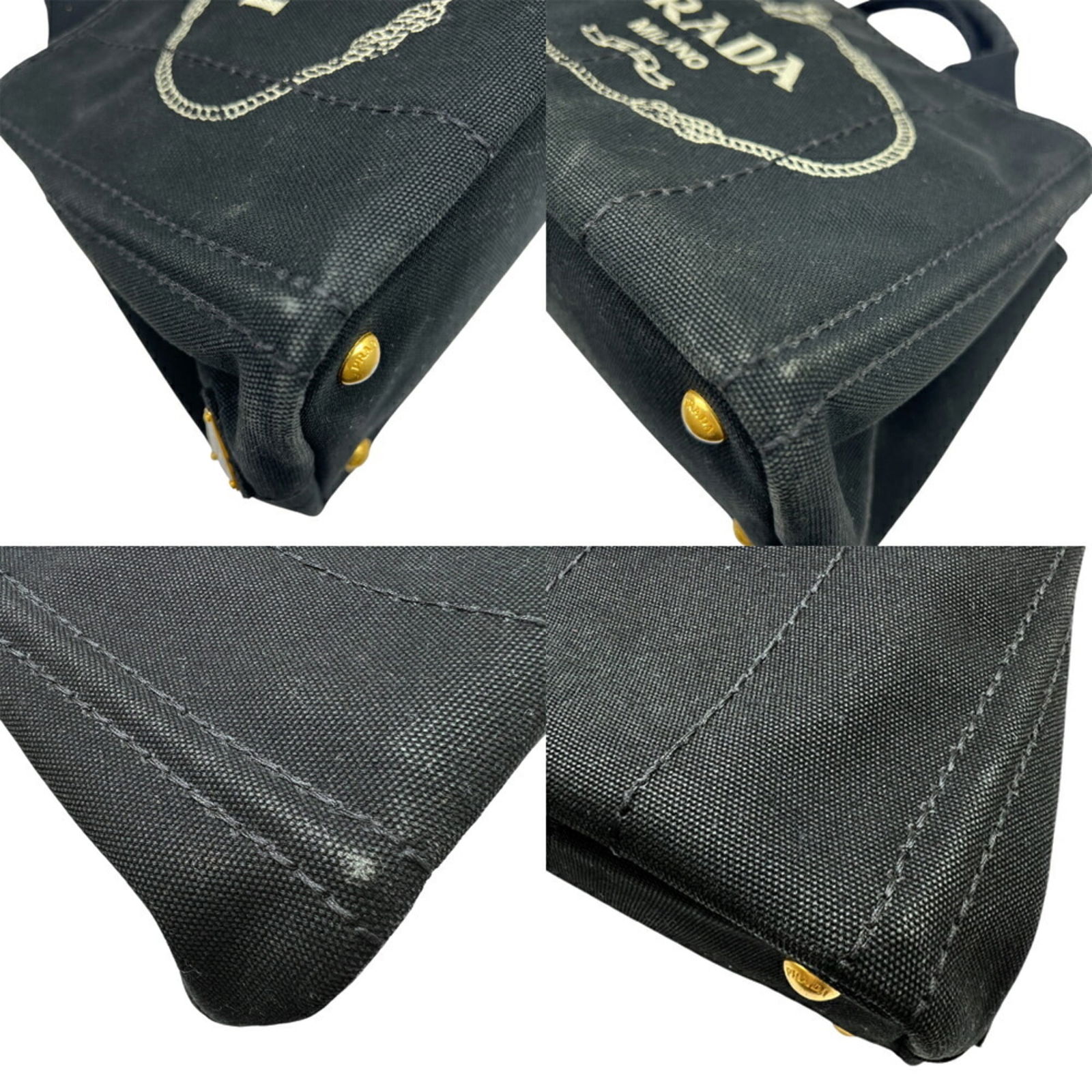 Canvas Prada Handbag - 5