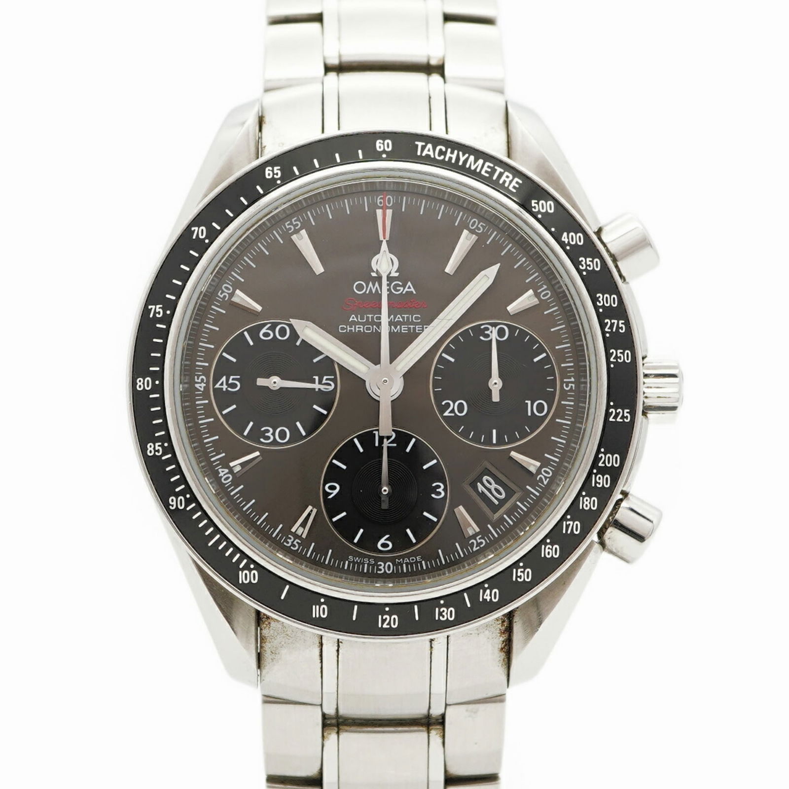 Wristwatch Omega: Wristwatch Omega This listing features Wristwatch Omega. Item specifics are provided below. Item Specifics: Brand: Omega Type: Wristwatch Gender: Men Material (Band): Stainless Steel Color (Dial): Gra