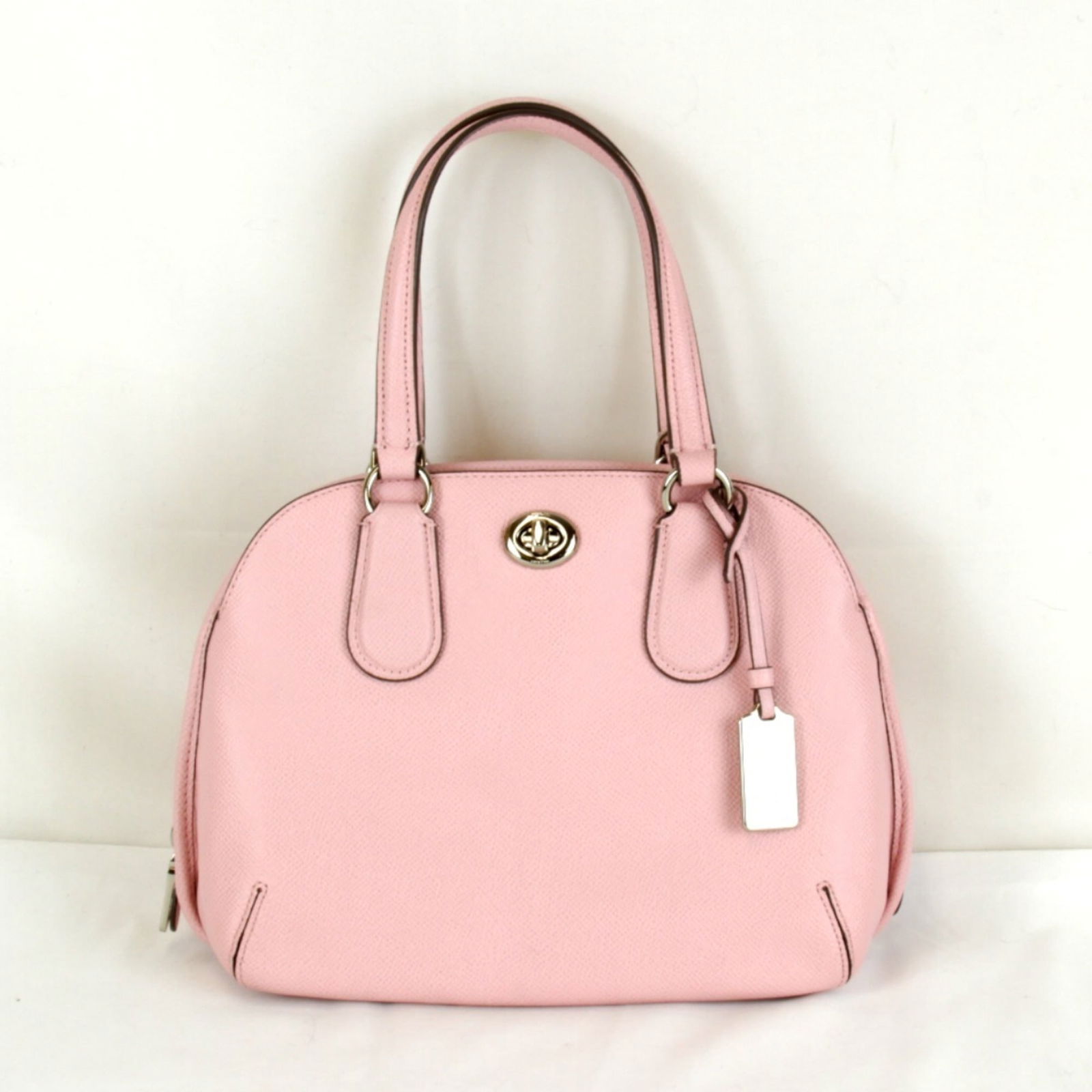 Leather Coach Handbag: Leather Coach Handbag This listing features Leather Coach Handbag. Item specifics are provided below. Item Specifics: Brand: Coach Type: Handbag Material: Leather Color: Pink Gender: Women Size (Hxwxd