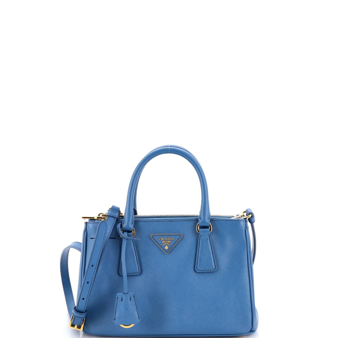 Small Prada Double Zip Lux Tote Saffiano Leather: Small Prada Double Zip Lux Tote Saffiano Leather This listing features Small Prada Double Zip Lux Tote Saffiano Leather. Item specifics are provided below. Item Specifics: Brand: Prada Exterior Materi