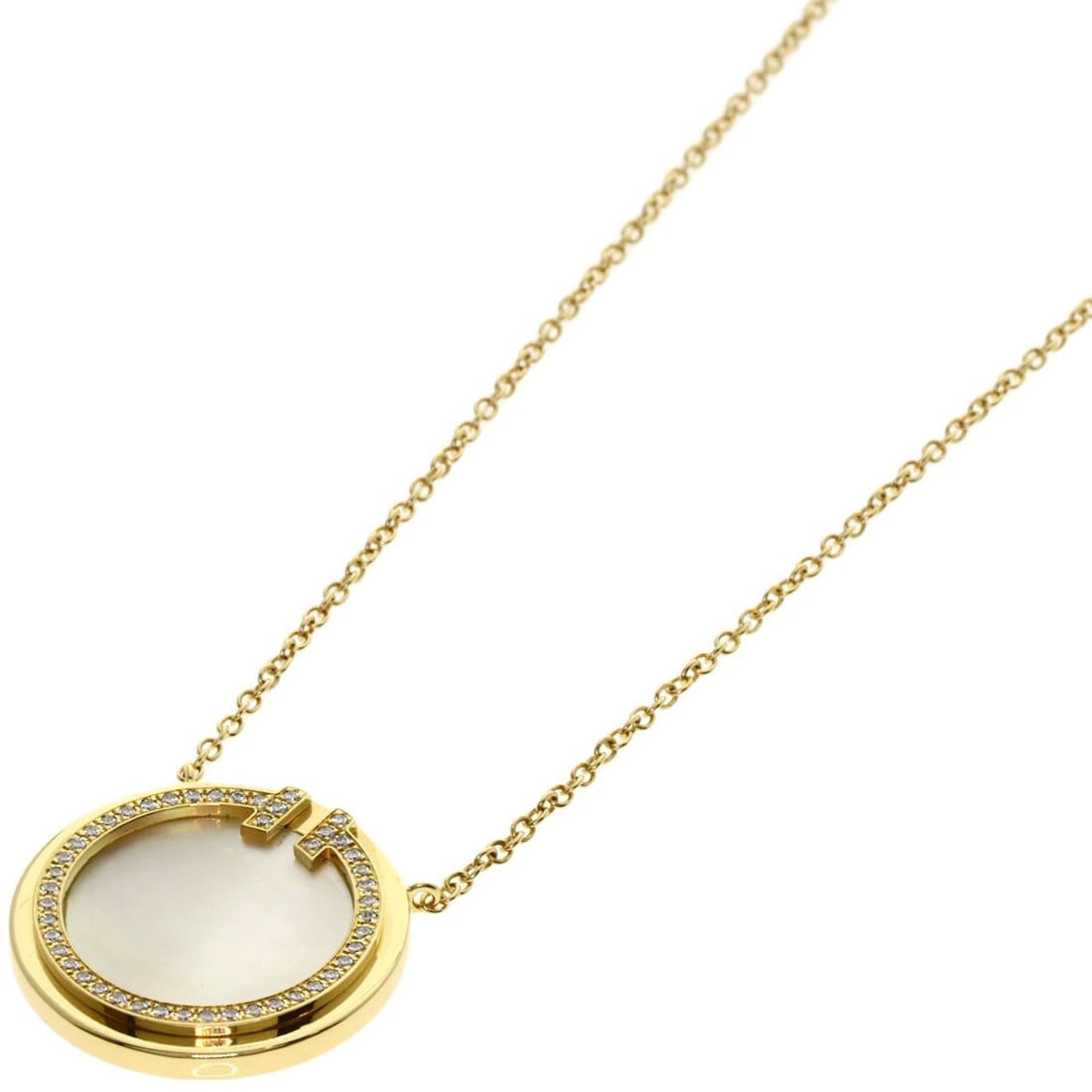 Gold TIFFANY&Co. T TWO Shell Diamond Necklace K18 Yellow: Gold TIFFANY&Co. T TWO Shell Diamond Necklace K18 Yellow This listing features Gold TIFFANY&Co. T TWO Shell Diamond Necklace K18 Yellow. Item specifics are provided below. Item Specifics: Brand: TIFFA
