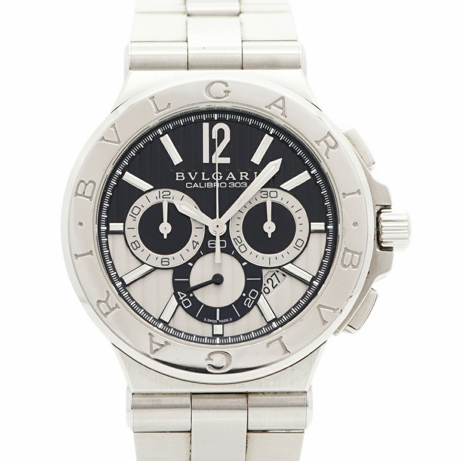 Wristwatch Bvlgari: Wristwatch Bvlgari This listing features Wristwatch Bvlgari. Item specifics are provided below. Item Specifics: Brand: Bvlgari Type: Wristwatch Gender: Men Material (Band): Stainless Steel Color (Dial