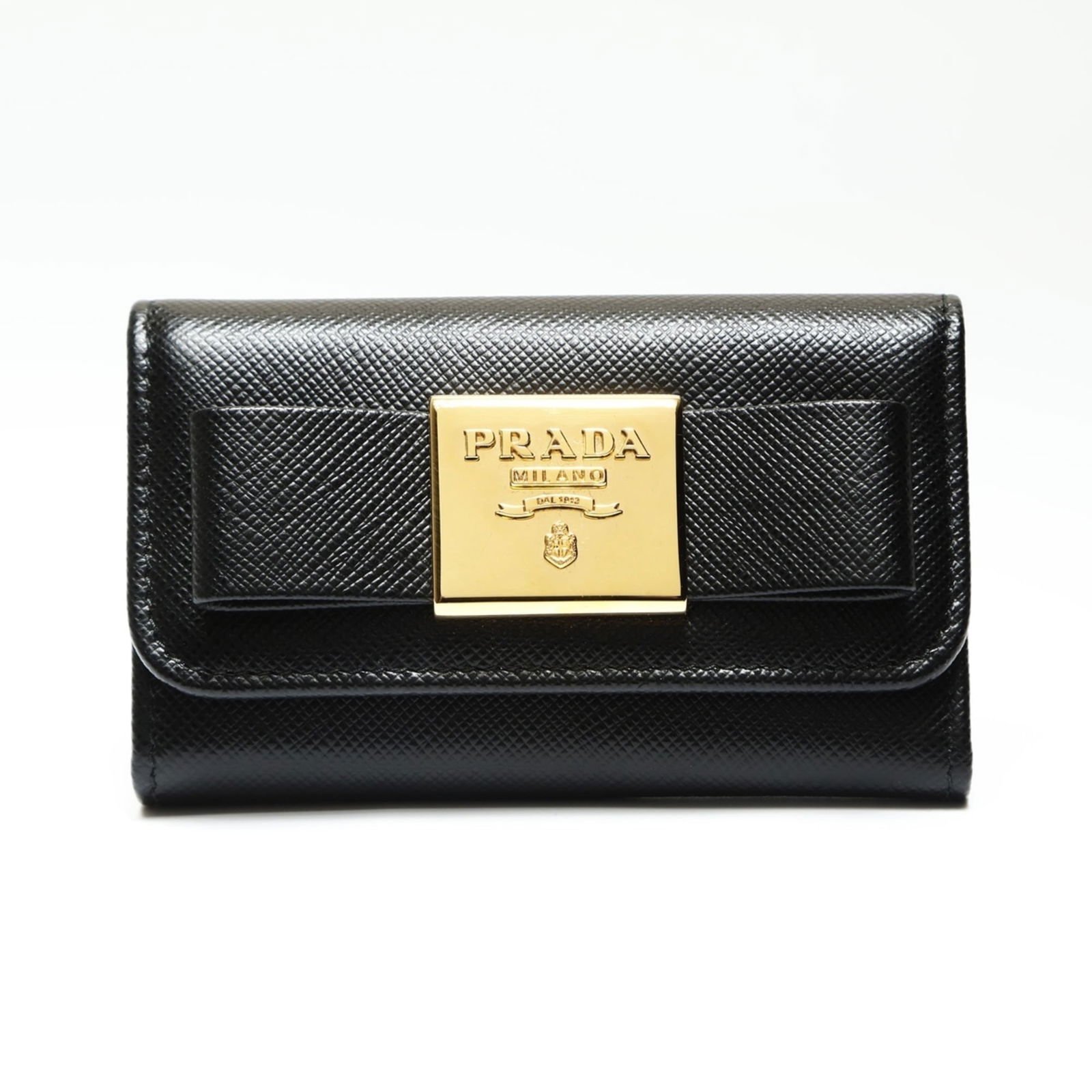 Keycase Prada: Keycase Prada This listing features Keycase Prada. Item specifics are provided below. Item Specifics: Brand: Prada Type: Keycase Color: Black Gender: Women Condition: Used (very good), A few traces of
