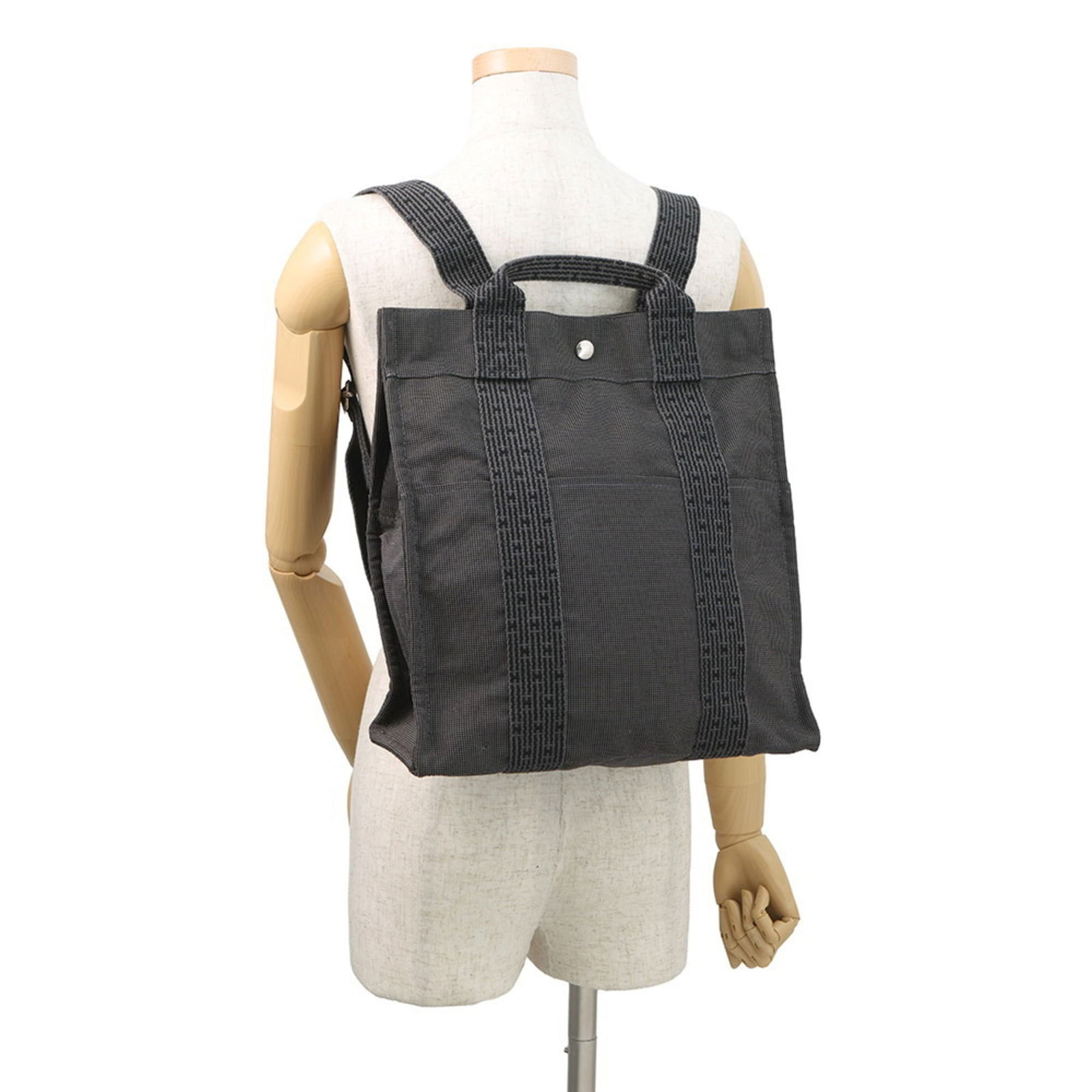 Canvas Hermes Backpack Nylon - 4