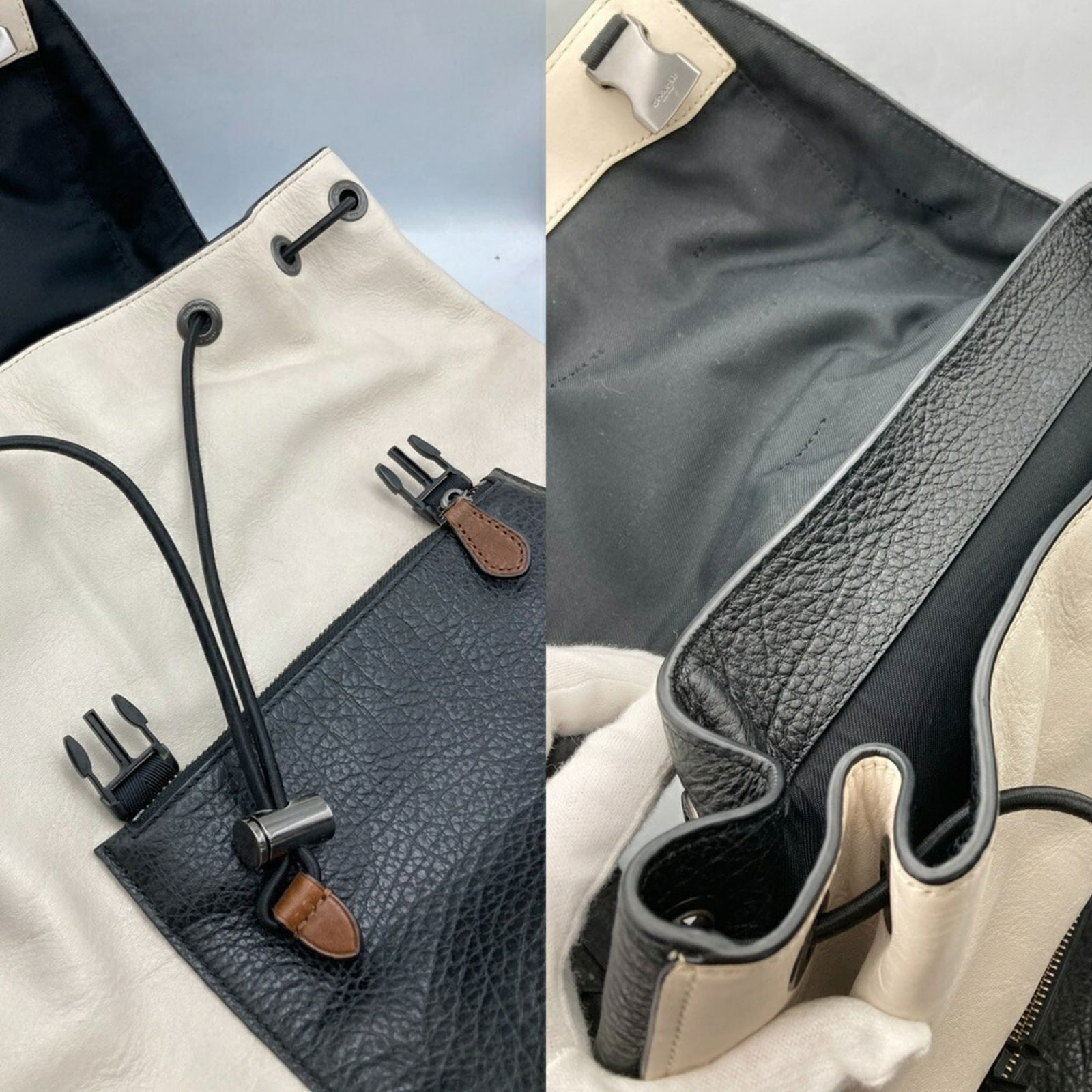 Leather Coach Backpack - 4