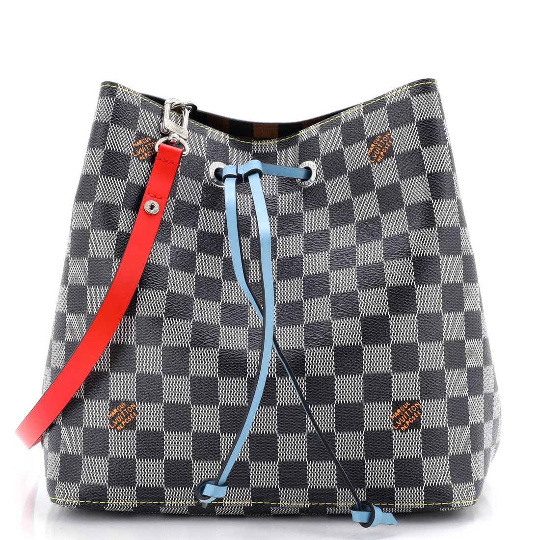 MM Louis Vuitton NeoNoe Handbag Limited Edition Colored Damier: MM Louis Vuitton NeoNoe Handbag Limited Edition Colored Damier This listing features MM Louis Vuitton NeoNoe Handbag Limited Edition Colored Damier. Item specifics are provided below. Item Specifics: