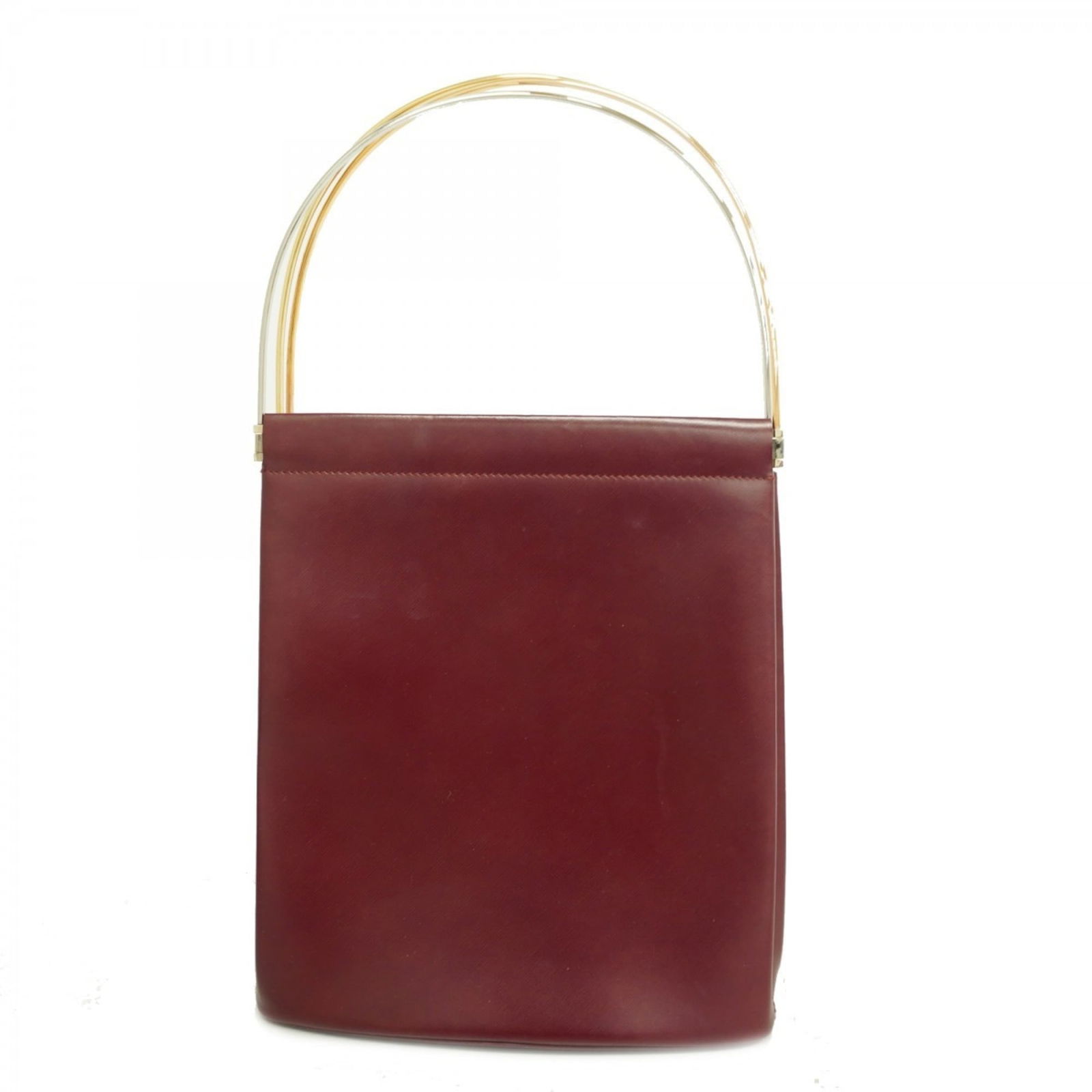 Leather Cartier Handbag: Leather Cartier Handbag This listing features Leather Cartier Handbag. Item specifics are provided below. Item Specifics: Brand: Cartier Type: Handbag Material: Leather Color: Bordeaux Hardware Color: