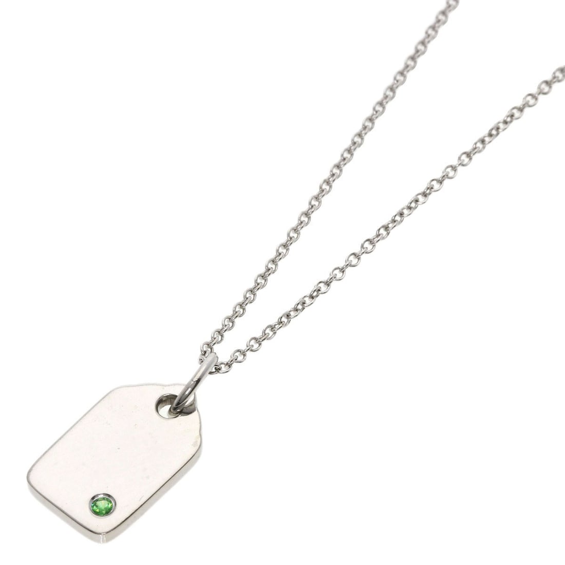 Gold TIFFANY&Co. Tags Tsavorite Necklace K18 White: Gold TIFFANY&Co. Tags Tsavorite Necklace K18 White This listing features Gold TIFFANY&Co. Tags Tsavorite Necklace K18 White. Item specifics are provided below. Item Specifics: Brand: TIFFANY&Co. Style