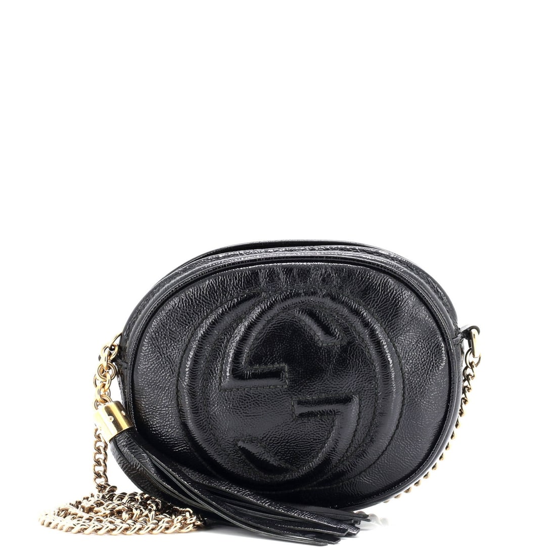 Mini Gucci Soho Chain Bag Patent: Mini Gucci Soho Chain Bag Patent This listing features Mini Gucci Soho Chain Bag Patent. Item specifics are provided below. Item Specifics: Brand: Gucci Exterior Material: Patent Leather Style: Cross