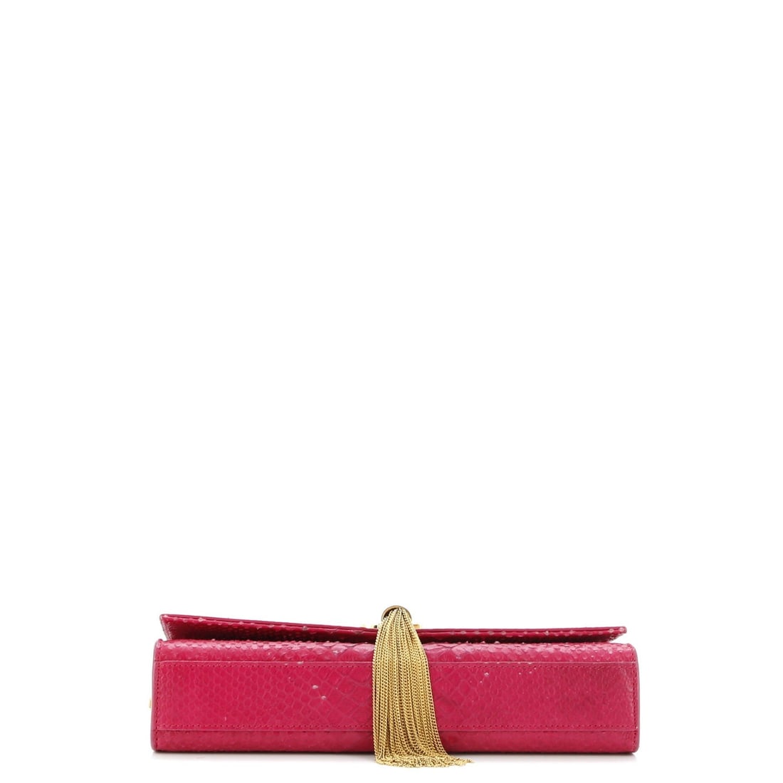 Medium Saint Laurent Classic Monogram Tassel Crossbody Bag Python - 4