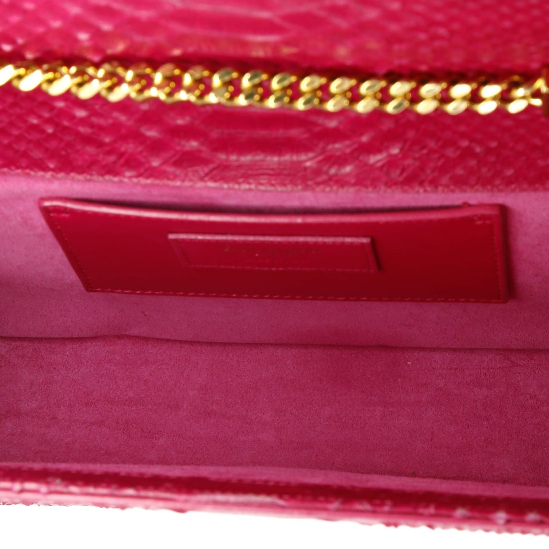 Medium Saint Laurent Classic Monogram Tassel Crossbody Bag Python - 5