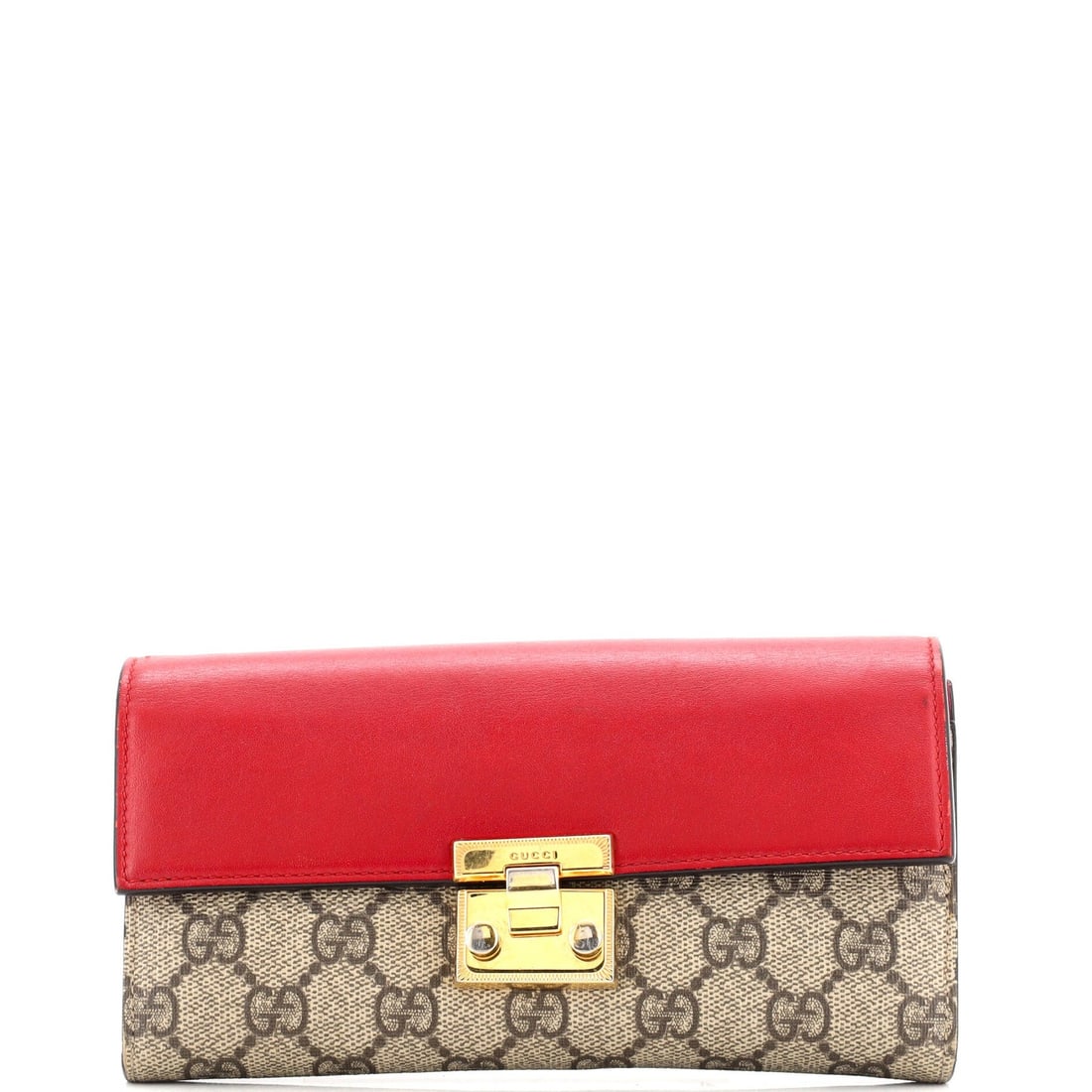 Long Gucci Padlock Continental Chain Wallet GG Coated Canvas and Leather: Long Gucci Padlock Continental Chain Wallet GG Coated Canvas and Leather This listing features Long Gucci Padlock Continental Chain Wallet GG Coated Canvas and Leather. Item specifics are provided bel