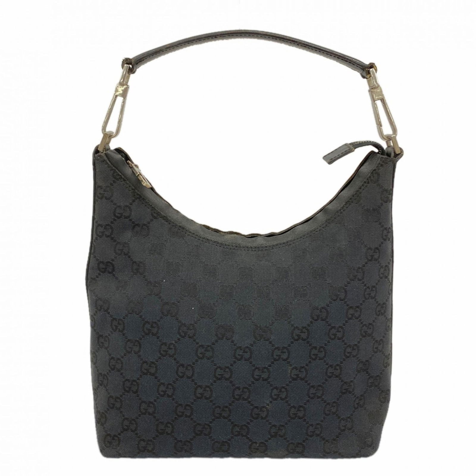 Canvas Gucci Shoulder Bag: Canvas Gucci Shoulder Bag This listing features Canvas Gucci Shoulder Bag. Item specifics are provided below. Item Specifics: Brand: Gucci Type: Shoulder Bag Material: Canvas Color: Black Hardware Col