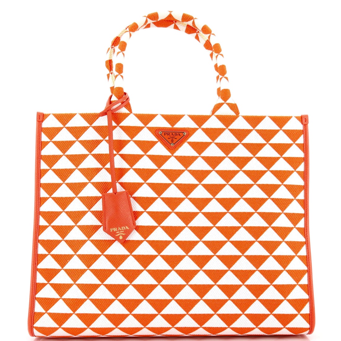 Large Prada Symbole Shopper Tote Jacquard: Large Prada Symbole Shopper Tote Jacquard This listing features Large Prada Symbole Shopper Tote Jacquard. Item specifics are provided below. Item Specifics: Brand: Prada Exterior Material: Jacquard S