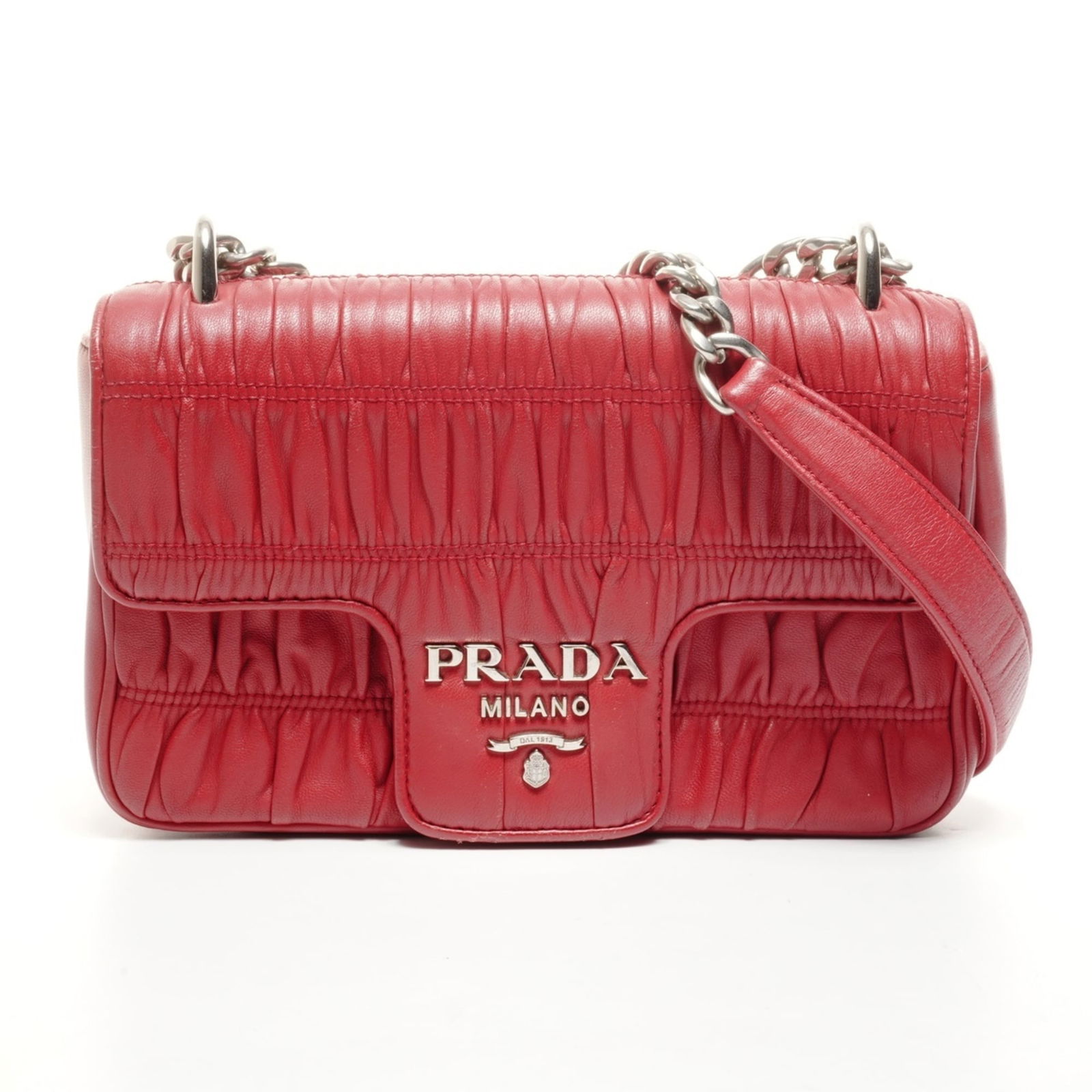 Leather Prada Shoulder Bag Nappa: Leather Prada Shoulder Bag Nappa This listing features Leather Prada Shoulder Bag Nappa. Item specifics are provided below. Item Specifics: Brand: Prada Type: Shoulder Bag Material: Nappa Leather Colo