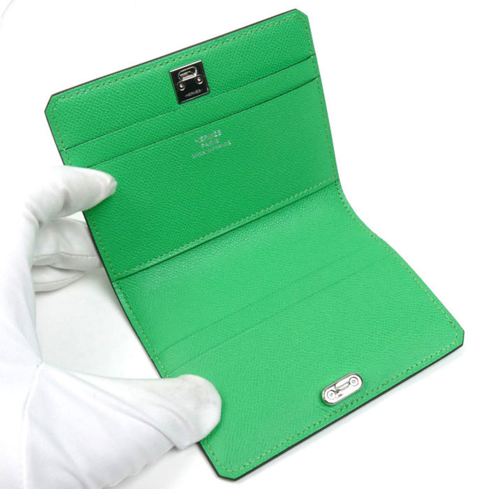 Leather Hermes Card Case - 4