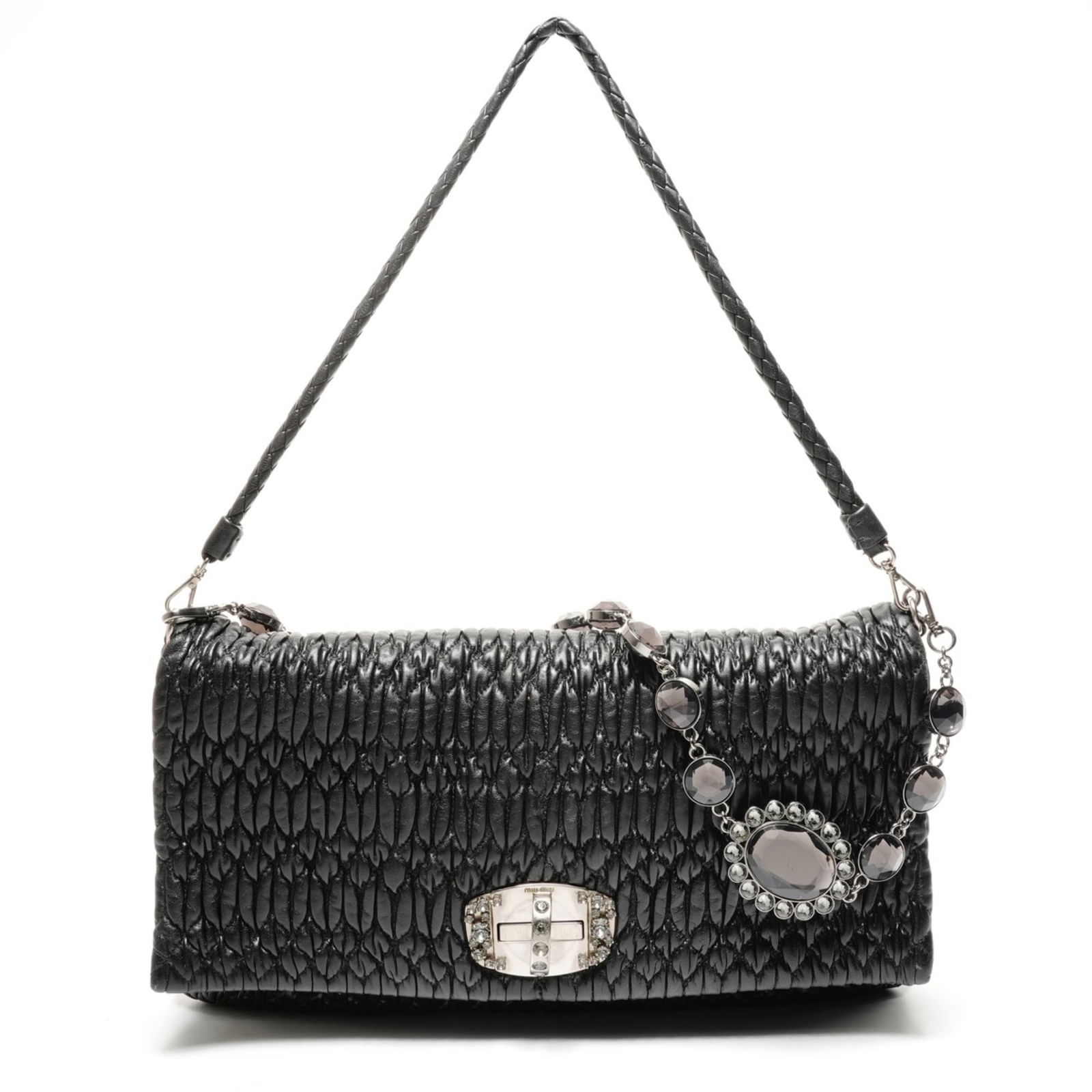 Bag Miu Shoulder: Bag Miu Shoulder This listing features Bag Miu Shoulder. Item specifics are provided below. Item Specifics: Brand: Miu Miu Type: Shoulder Bag Color: Black Gender: Women Size (Hxwxd): 21cm x 34cm x
