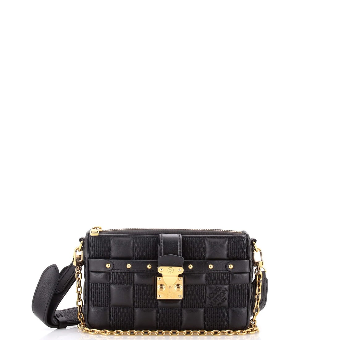 MM Louis Vuitton Pochette Troca Damier Quilted Lambskin: MM Louis Vuitton Pochette Troca Damier Quilted Lambskin This listing features MM Louis Vuitton Pochette Troca Damier Quilted Lambskin. Item specifics are provided below. Item Specifics: Brand: Louis V