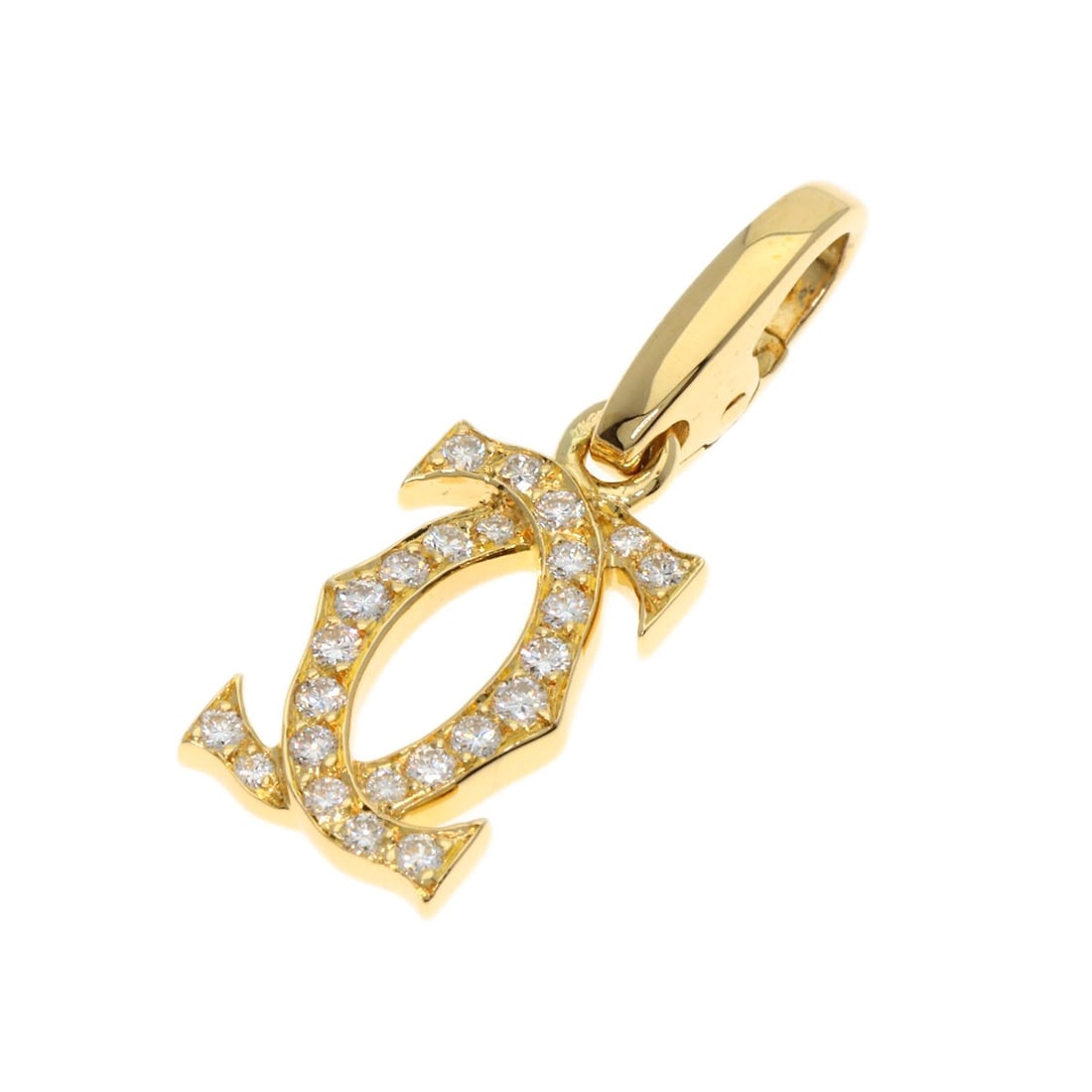 Gold CARTIER 2C diamond charm Pendant top K18 Yellow: Gold CARTIER 2C diamond charm Pendant top K18 Yellow This listing features Gold CARTIER 2C diamond charm Pendant top K18 Yellow. Item specifics are provided below. Item Specifics: Brand: CARTIER Style
