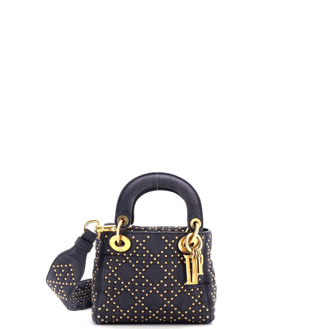 Mini Christian Dior Supple Lady Dior Bag Cannage Studded Denim: Mini Christian Dior Supple Lady Dior Bag Cannage Studded Denim This listing features Mini Christian Dior Supple Lady Dior Bag Cannage Studded Denim. Item specifics are provided below. Item Specifics: