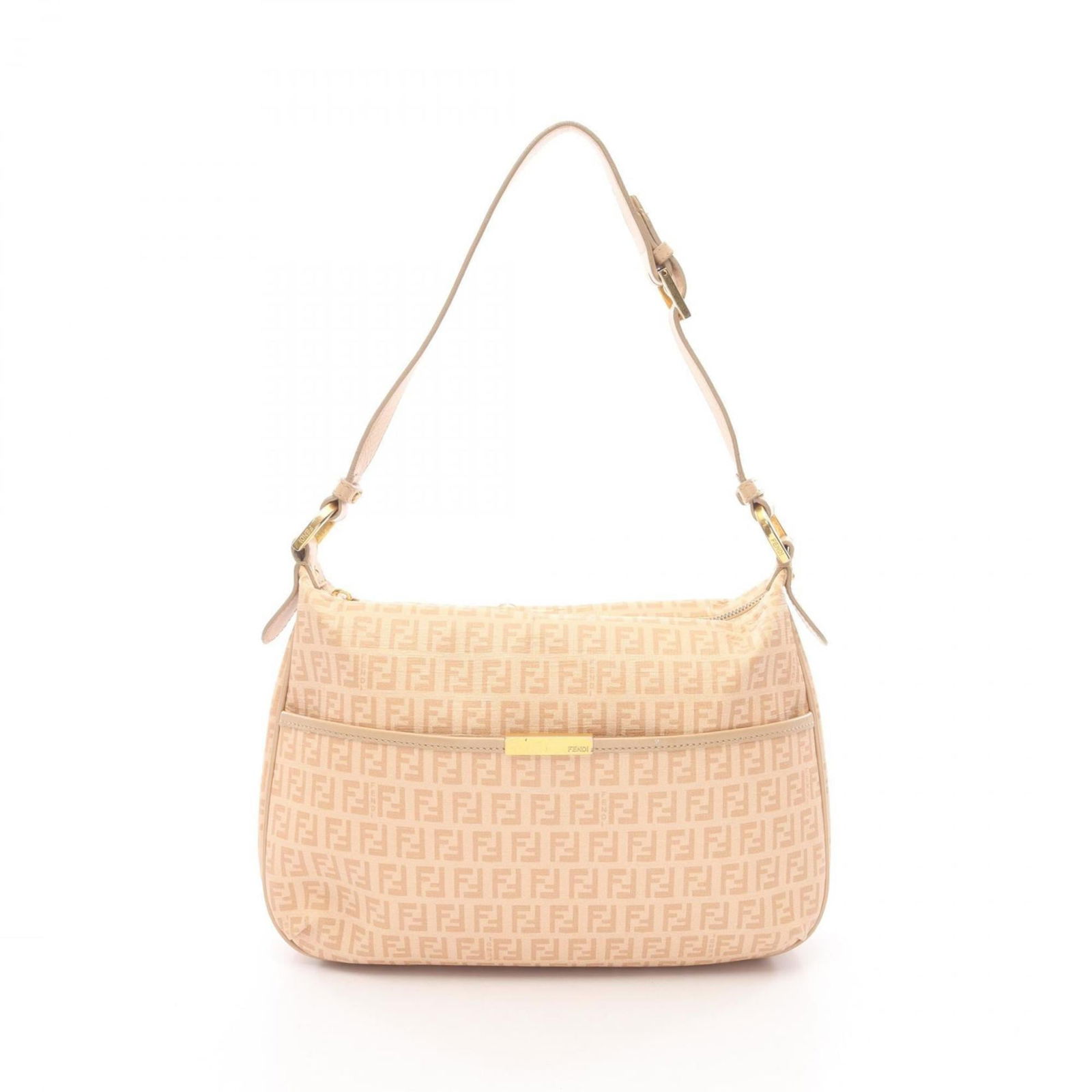 Leather - Fendi Shoulder Bag Coated Canvas (1 of 9)