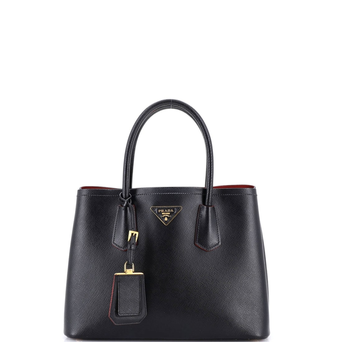 Small Prada Cuir Double Tote Saffiano Leather: Small Prada Cuir Double Tote Saffiano Leather This listing features Small Prada Cuir Double Tote Saffiano Leather. Item specifics are provided below. Item Specifics: Brand: Prada Exterior Material: Le
