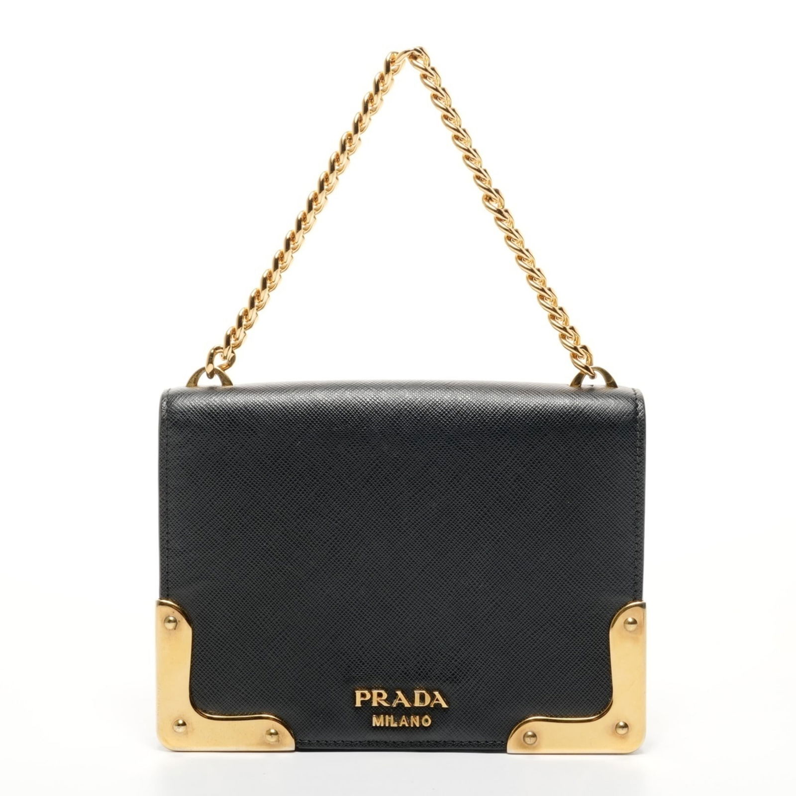 Leather Prada Handbag: Leather Prada Handbag This listing features Leather Prada Handbag. Item specifics are provided below. Item Specifics: Brand: Prada Type: Handbag Material: Leather Color: Black Gender: Women Size