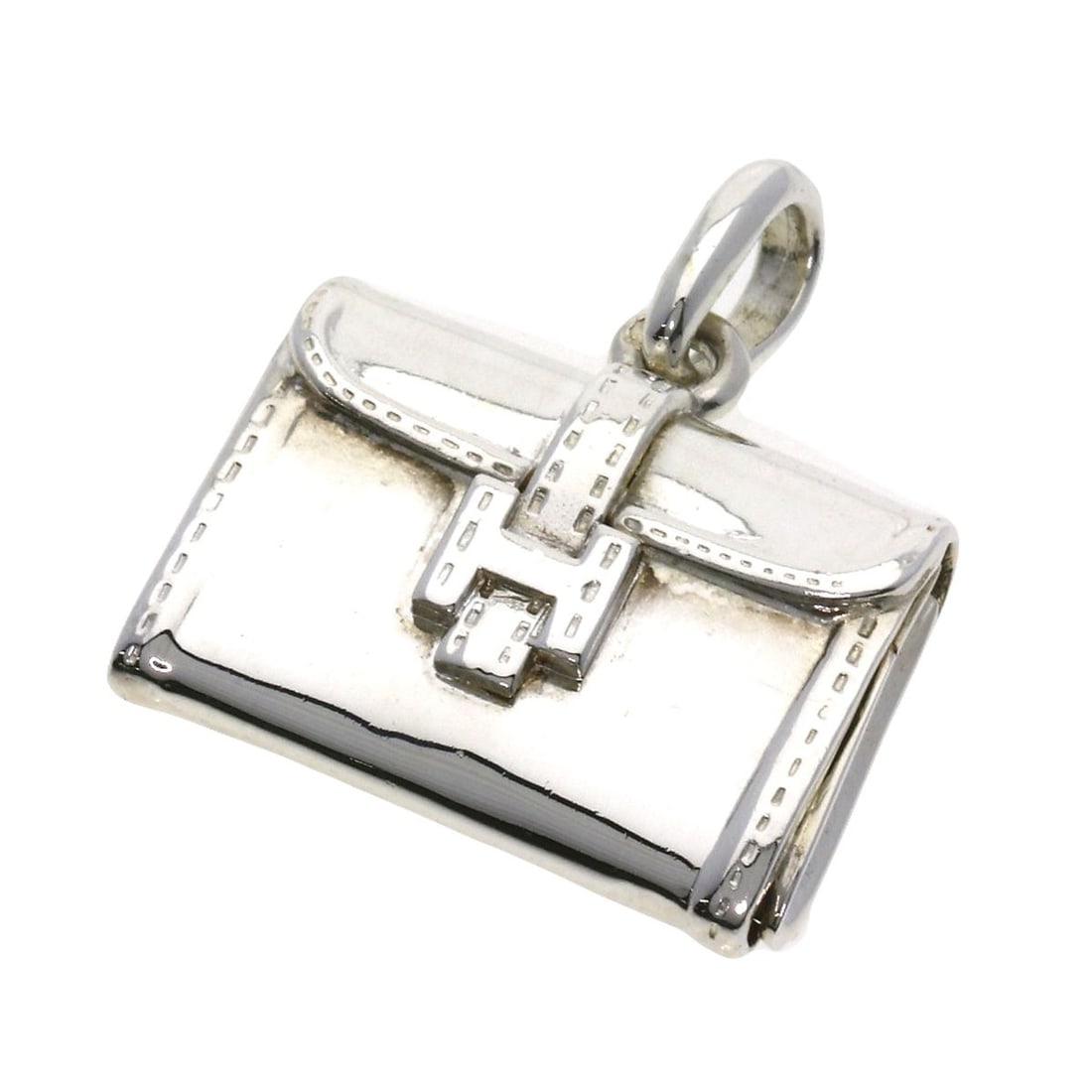 Silver HERMES Jige pill case Pendant top (1 of 7)
