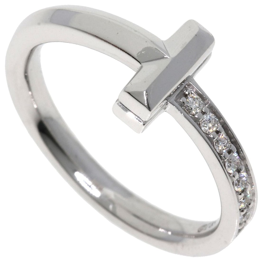 Gold TIFFANY&Co. T One Half Diamond Ring K18 White: Gold TIFFANY&Co. T One Half Diamond Ring K18 White This listing features Gold TIFFANY&Co. T One Half Diamond Ring K18 White. Item specifics are provided below. Item Specifics: Brand: TIFFANY&Co. Style