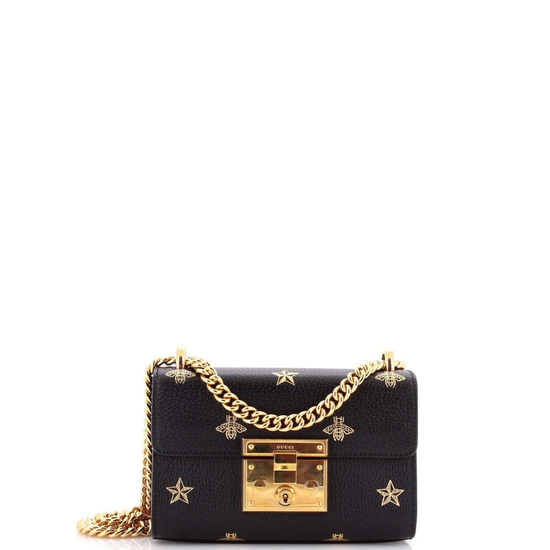 Small Gucci Padlock Shoulder Bag Printed Leather: Small Gucci Padlock Shoulder Bag Printed Leather This listing features Small Gucci Padlock Shoulder Bag Printed Leather. Item specifics are provided below. Item Specifics: Brand: Gucci Exterior Materi