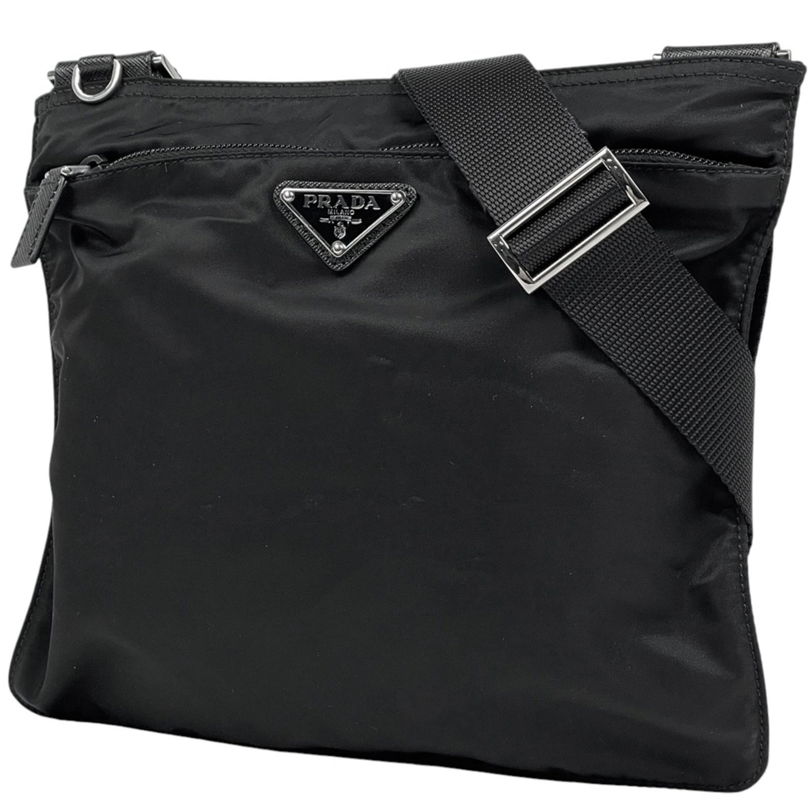 Nylon Prada Shoulder Bag: Nylon Prada Shoulder Bag This listing features Nylon Prada Shoulder Bag. Item specifics are provided below. Item Specifics: Brand: Prada Type: Shoulder Bag Material: Nylon Color: Black, Nero Gender: W