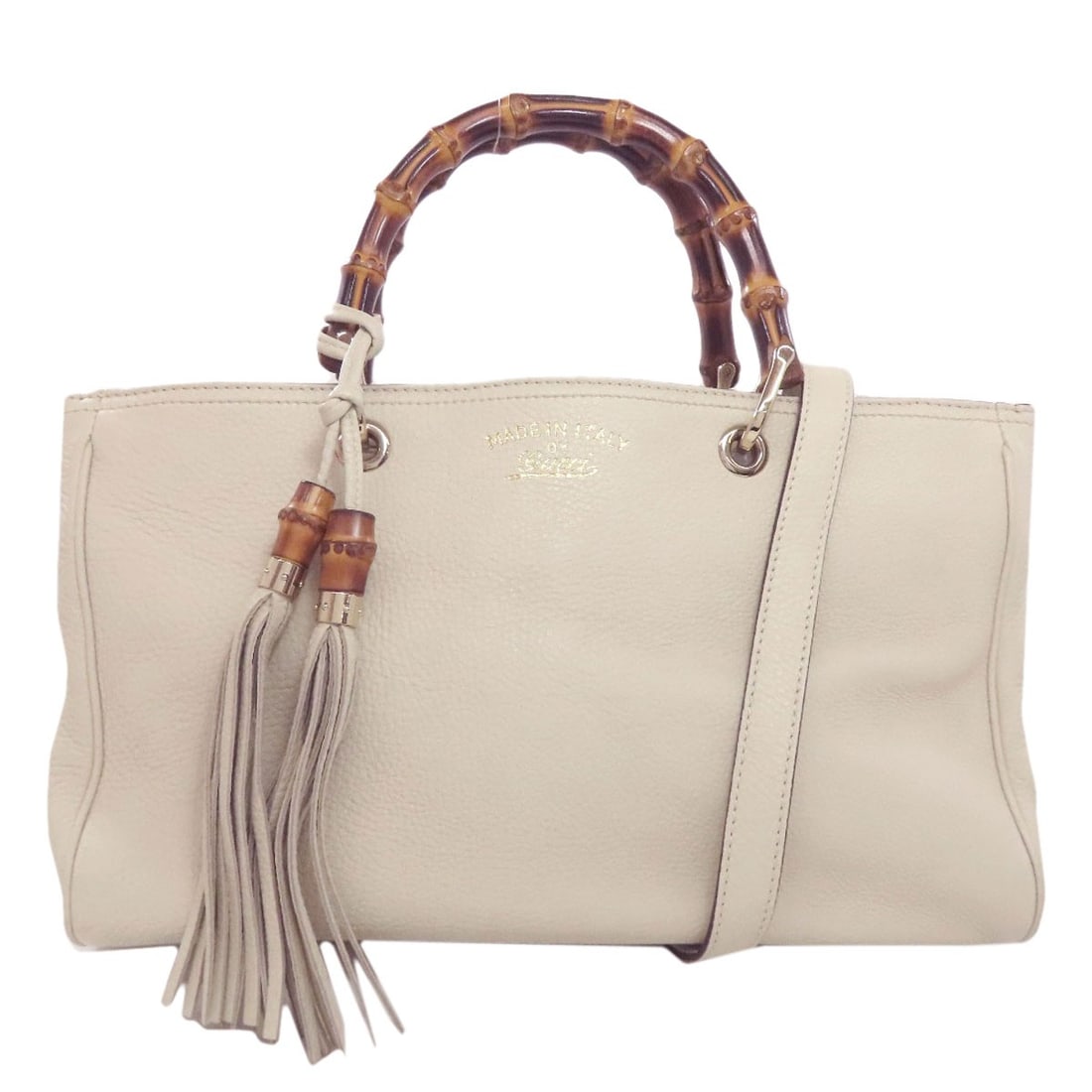 Calf GUCCI 323660 Bamboo 2WAY Handbag: Calf GUCCI 323660 Bamboo 2WAY Handbag This listing features Calf GUCCI 323660 Bamboo 2WAY Handbag. Item specifics are provided below. Item Specifics: Brand: GUCCI Style: Handbag Exterior Material: Cal