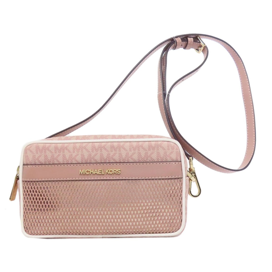 PVC Michael Kors mesh Shoulder Bag: PVC Michael Kors mesh Shoulder Bag This listing features PVC Michael Kors mesh Shoulder Bag. Item specifics are provided below. Item Specifics: Brand: Michael Kors Style: Shoulder Bag Exterior Materia