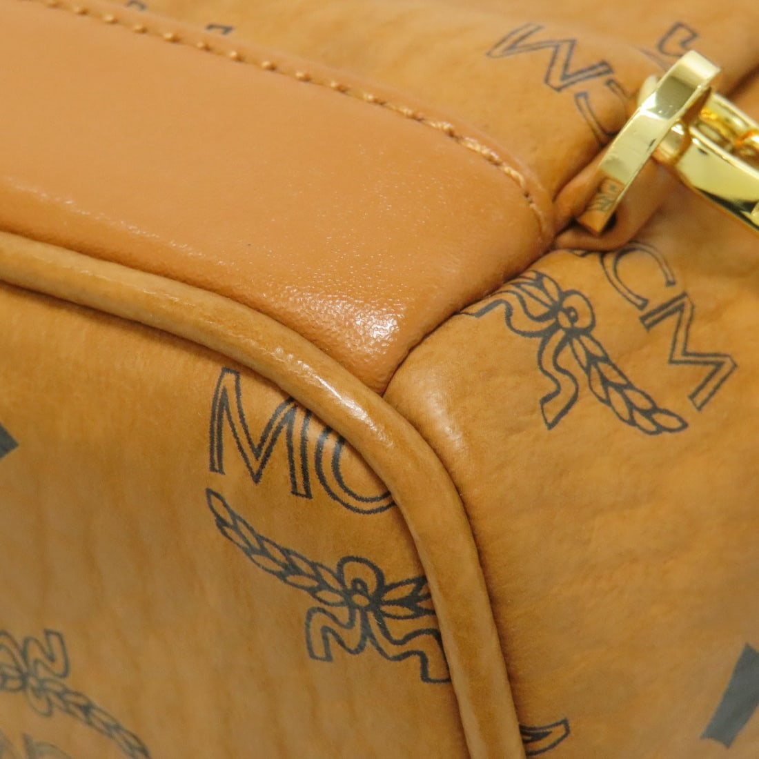 PVC MCM logo Backpack Daypack - 19