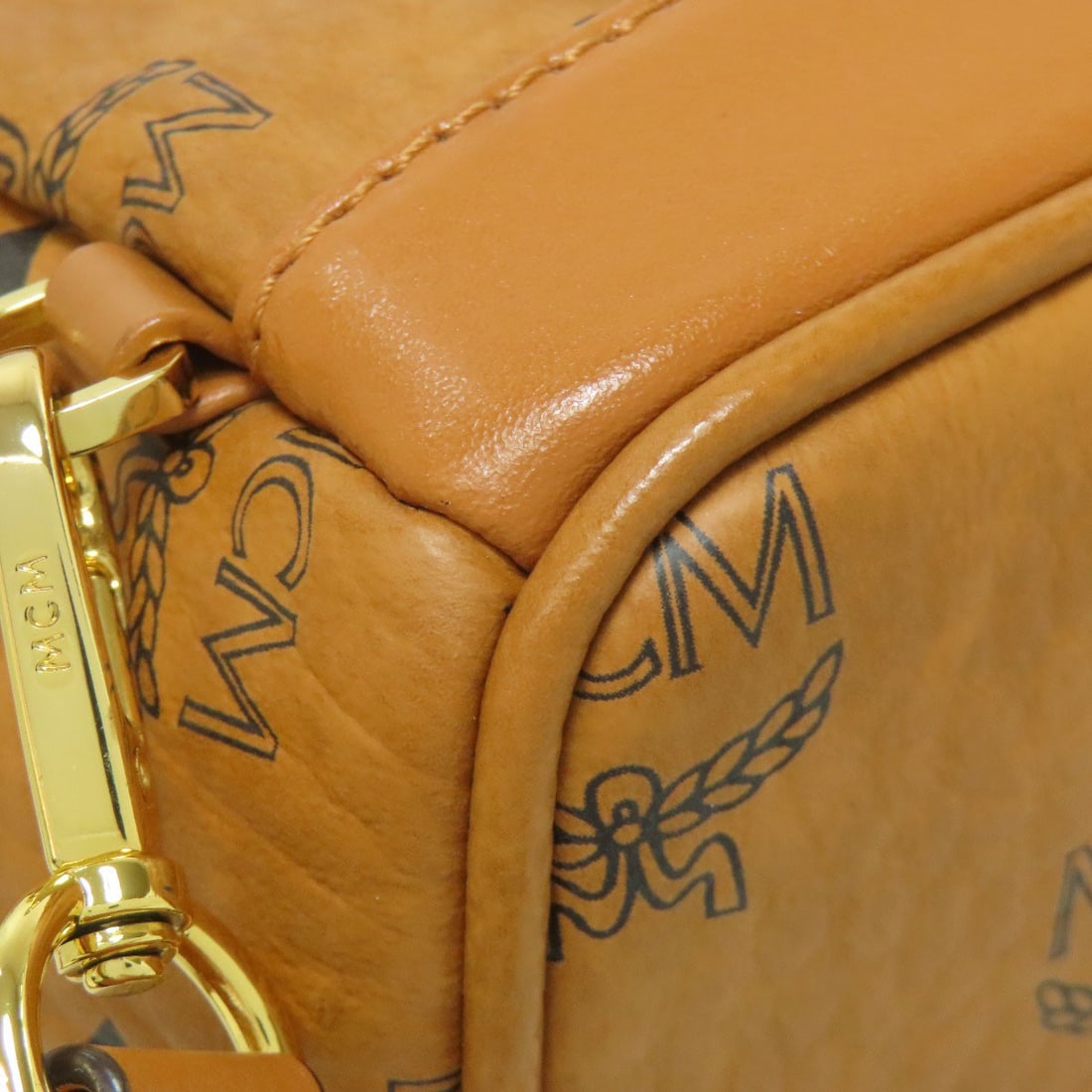 PVC MCM logo Backpack Daypack - 20