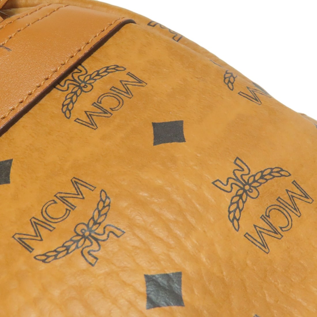 PVC MCM logo Backpack Daypack - 9