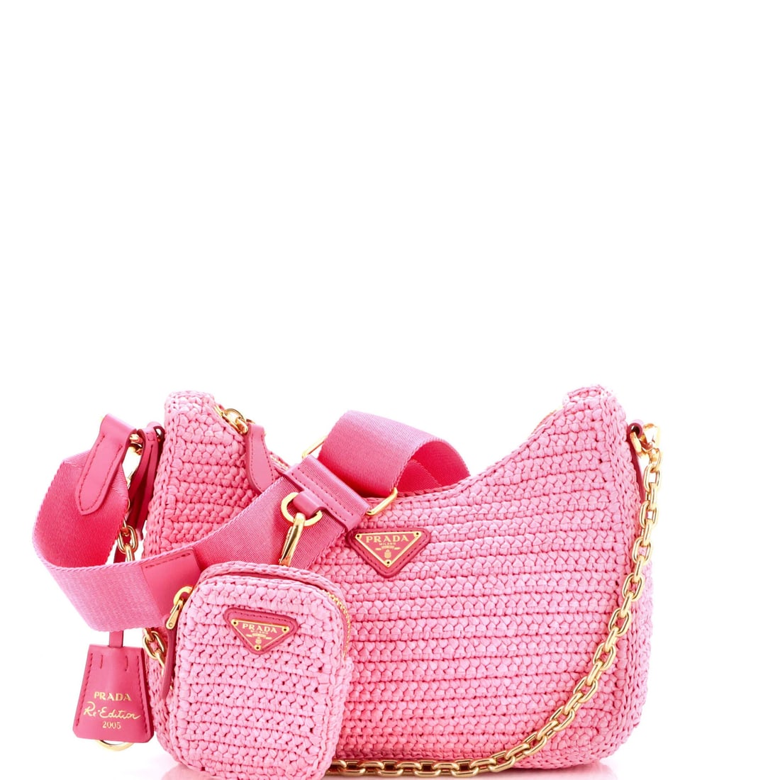 Small Prada Re-Edition 2005 Shoulder Bag Raffia: Small Prada Re-Edition 2005 Shoulder Bag Raffia This listing features Small Prada Re-Edition 2005 Shoulder Bag Raffia. Item specifics are provided below. Item Specifics: Brand: Prada Exterior Material