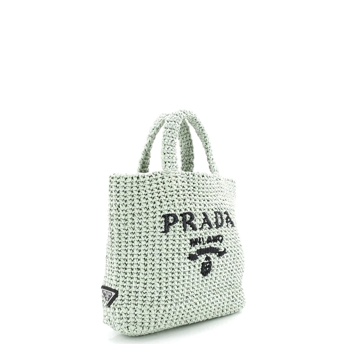 Small Prada Logo Tote Raffia - 2