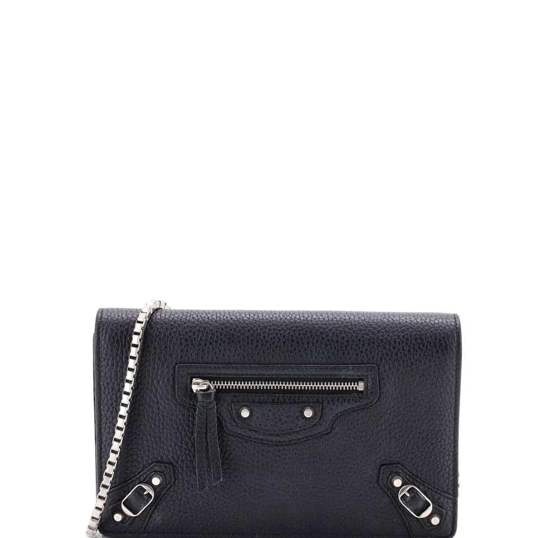 Small Balenciaga City Classic Studs Wallet on Chain Leather: Small Balenciaga City Classic Studs Wallet on Chain Leather This listing features Small Balenciaga City Classic Studs Wallet on Chain Leather. Item specifics are provided below. Item Specifics: Brand: