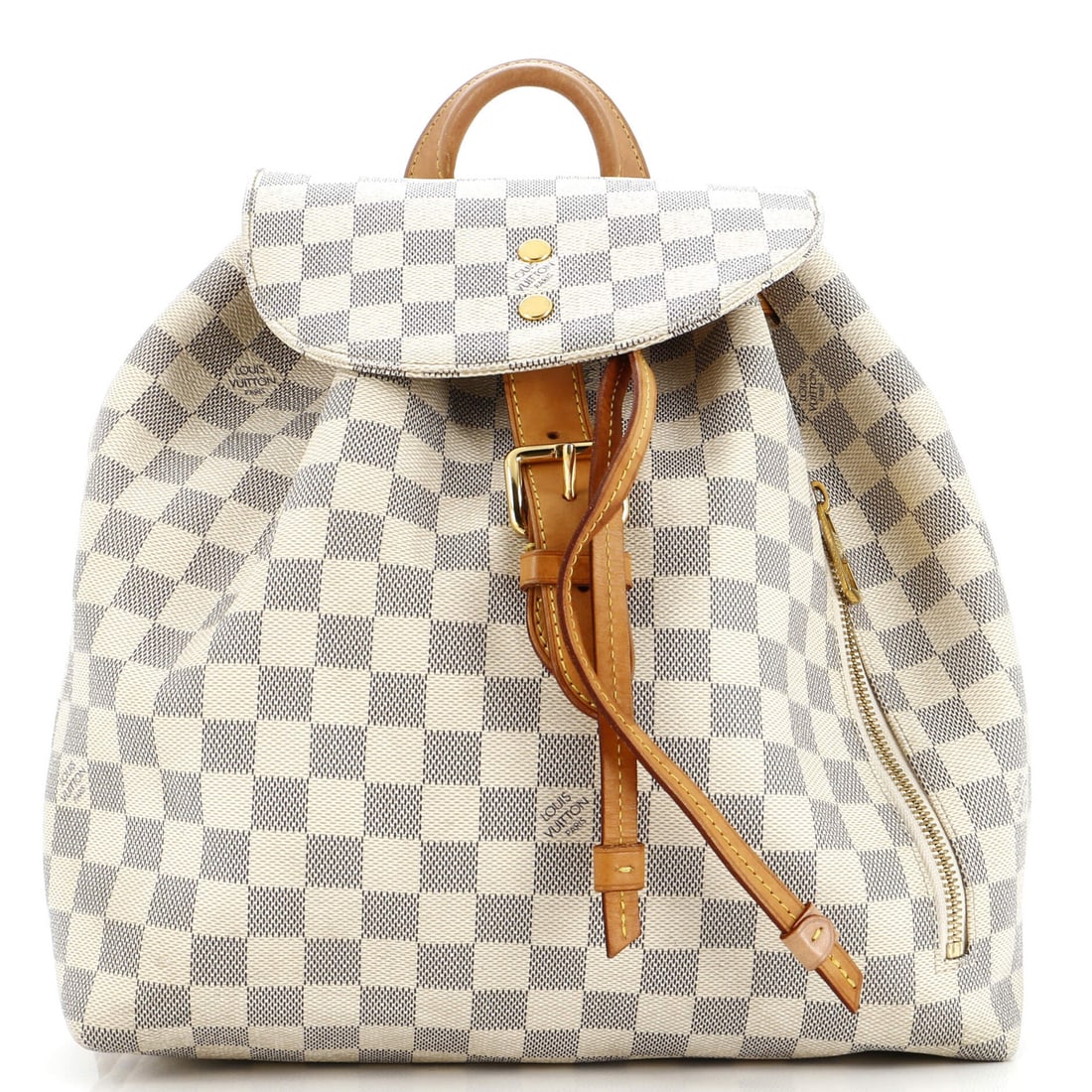 Damier Louis Vuitton Sperone Backpack: Damier Louis Vuitton Sperone Backpack This listing features Damier Louis Vuitton Sperone Backpack. Item specifics are provided below. Item Specifics: Brand: Louis Vuitton Exterior Material: Canvas Coa