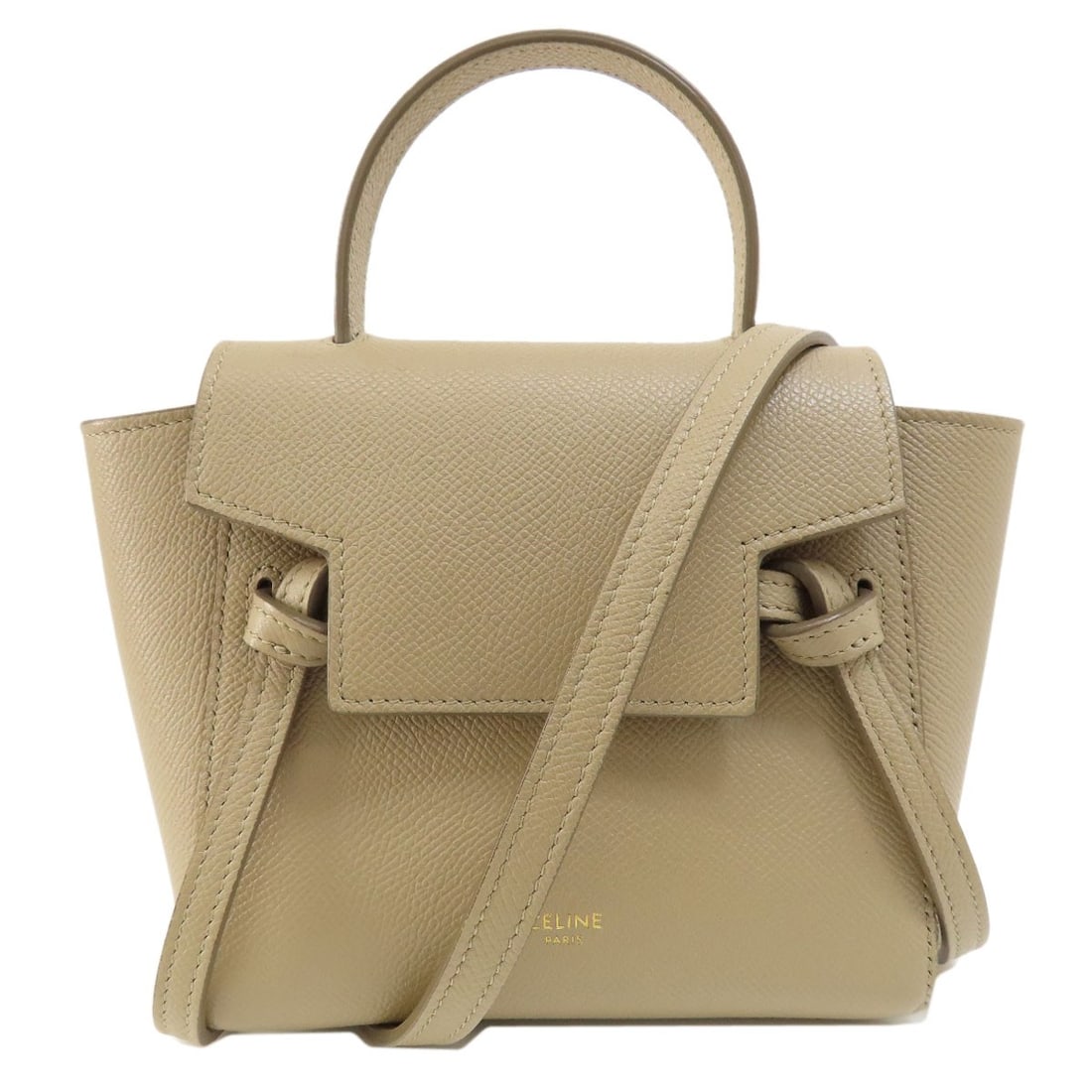 Calf CELINE Nano belt bag 2WAY Handbag: Calf CELINE Nano belt bag 2WAY Handbag This listing features Calf CELINE Nano belt bag 2WAY Handbag. Item specifics are provided below. Item Specifics: Brand: CELINE Style: Handbag Exterior Material: