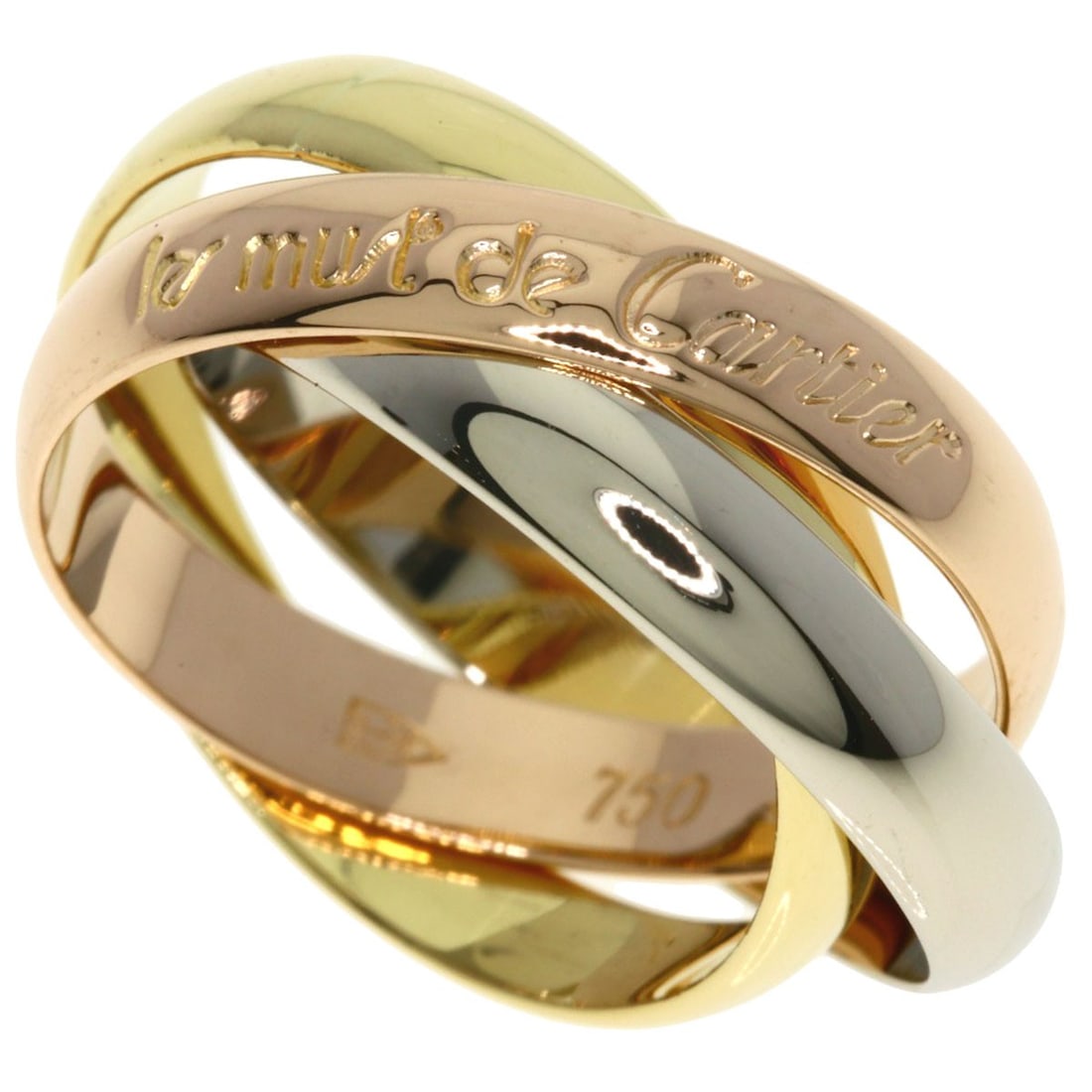 Gold CARTIER Trinity #50 Ring K18 Yellow Gold K18 White: Gold CARTIER Trinity #50 Ring K18 Yellow Gold K18 White This listing features Gold CARTIER Trinity #50 Ring K18 Yellow Gold K18 White. Item specifics are provided below. Item Specifics: Brand: CARTIER