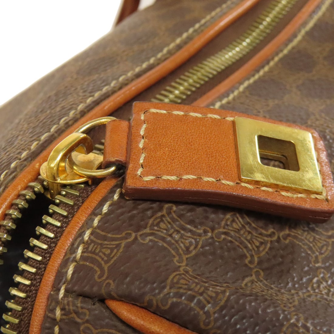 PVC CELINE Macadam pattern Boston bag - 19