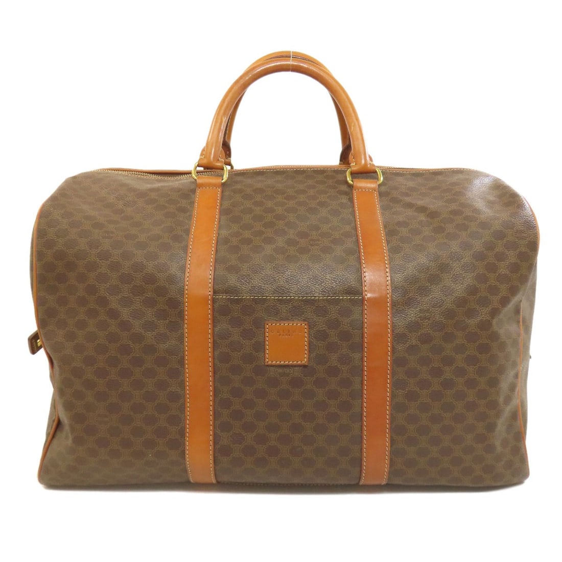 PVC CELINE Macadam pattern Boston bag: PVC CELINE Macadam pattern Boston bag This listing features PVC CELINE Macadam pattern Boston bag. Item specifics are provided below. Item Specifics: Brand: CELINE Style: Boston bag Exterior Material: