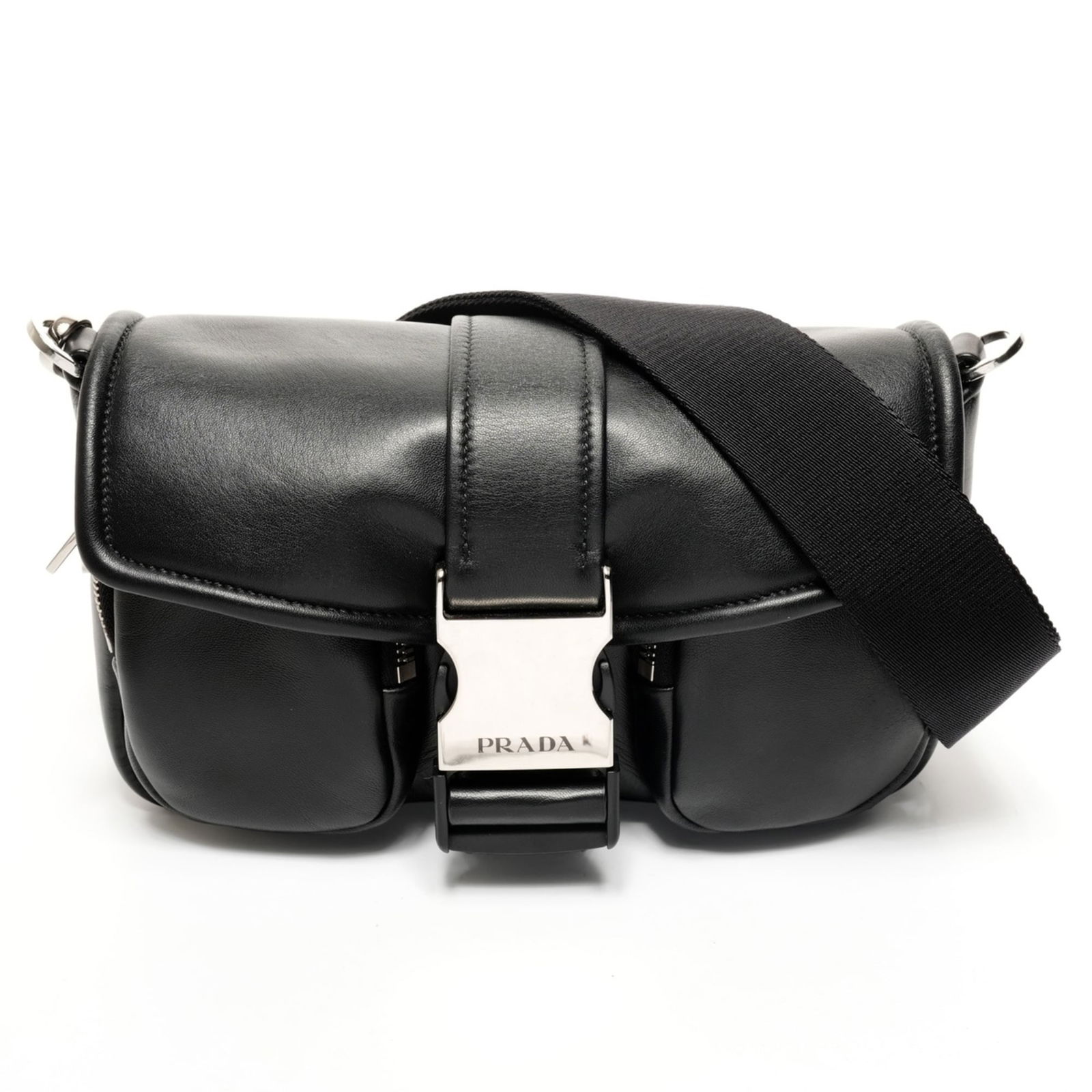 Leather Prada Shoulder Bag Nappa: Leather Prada Shoulder Bag Nappa This listing features Leather Prada Shoulder Bag Nappa. Item specifics are provided below. Item Specifics: Brand: Prada Type: Shoulder Bag Material: Nappa Leather Colo